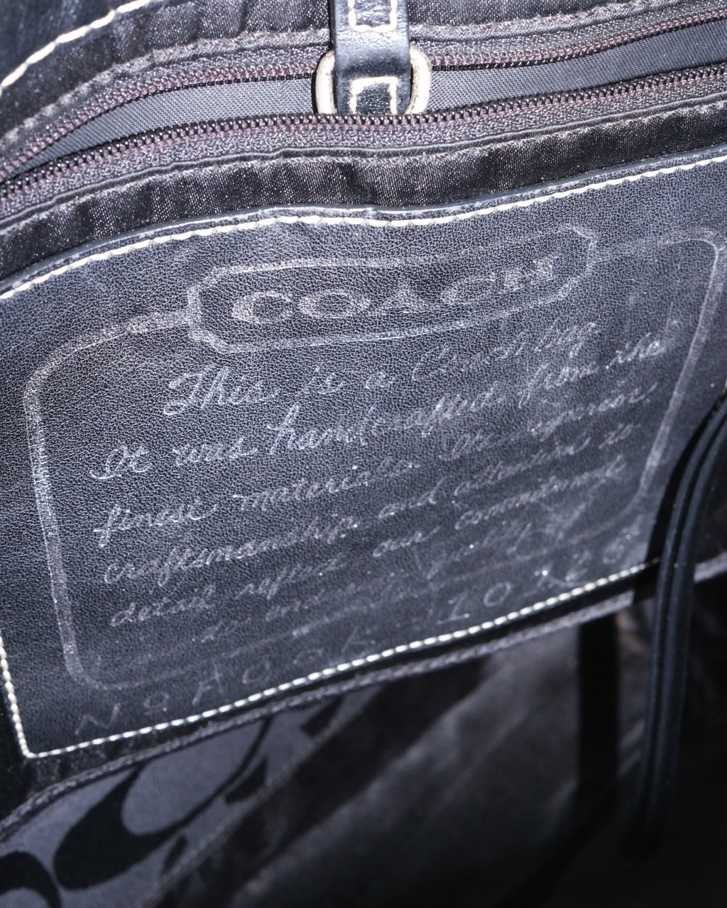 COACH CANVAS TOTE BAG