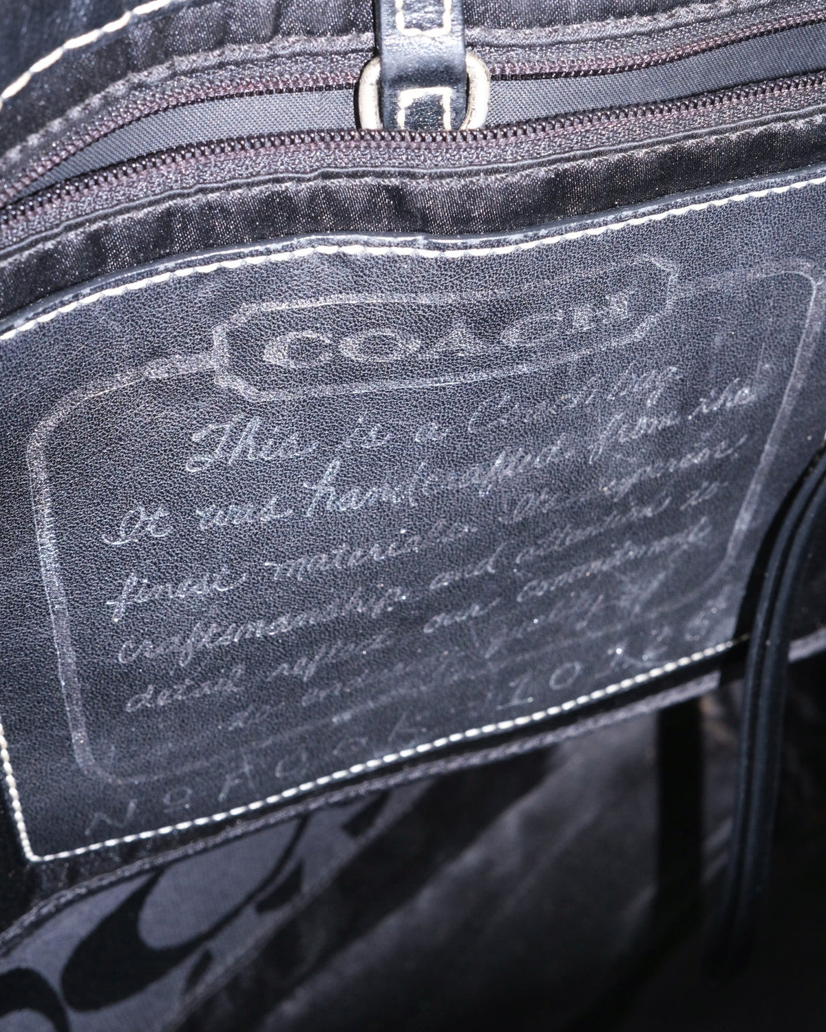 COACH CANVAS TOTE BAG