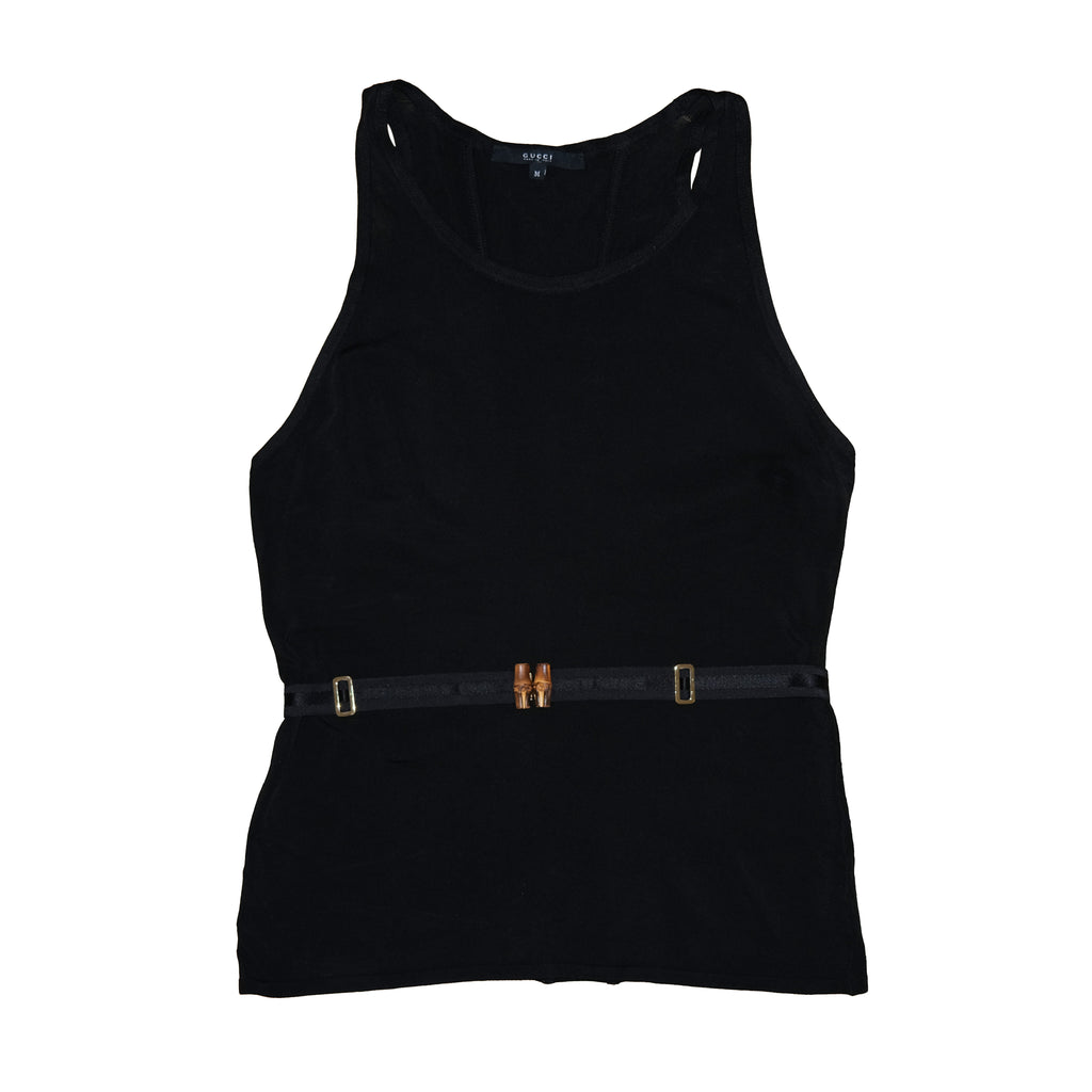 GUCCI TOP W/BAMBOO BELT (M)