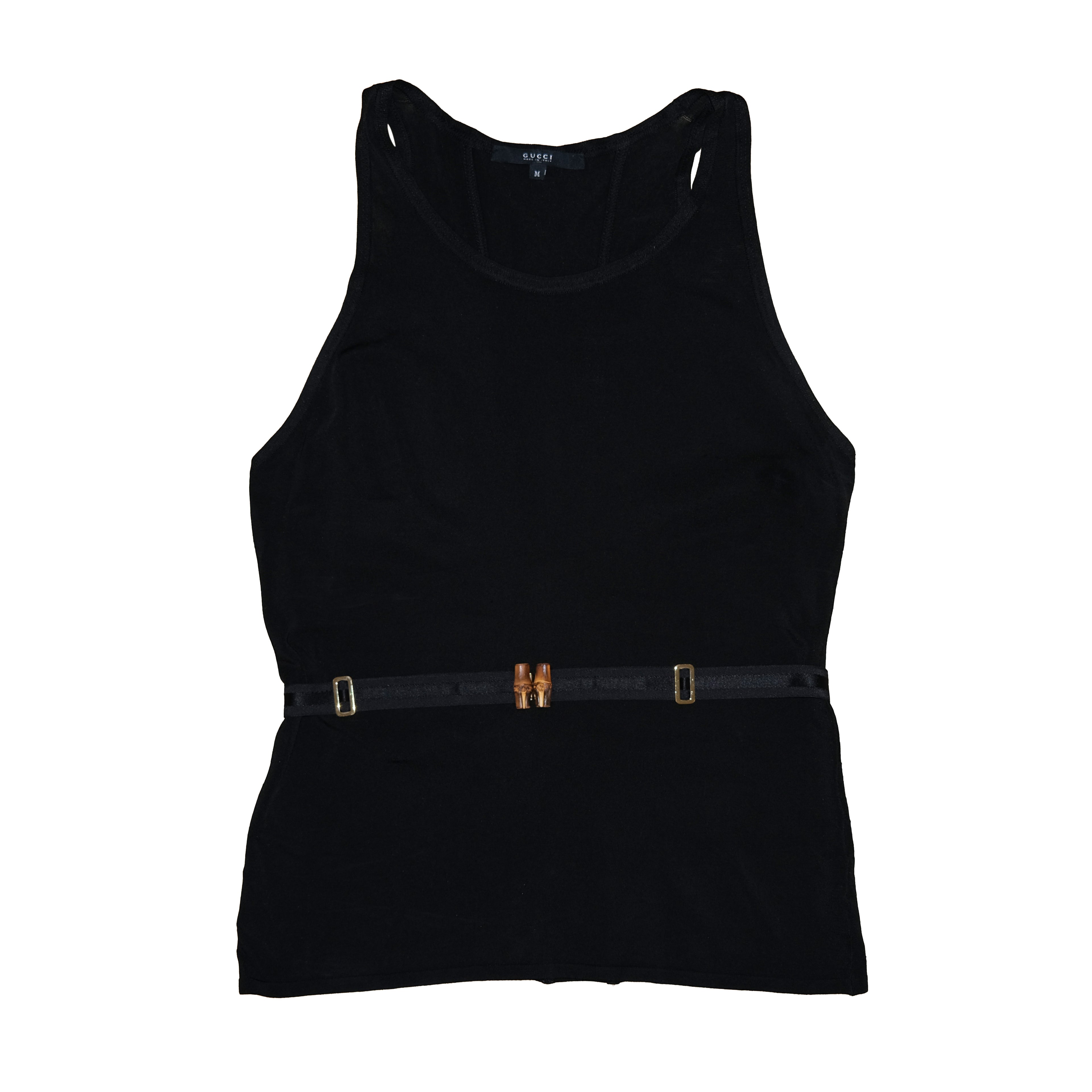 GUCCI TOP W/BAMBOO BELT (M)