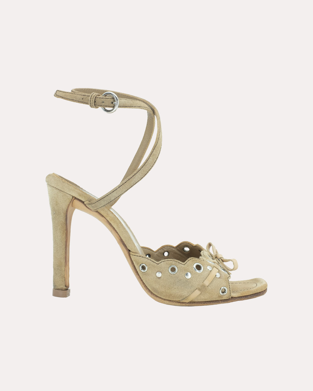 PRADA SUEDE HEELS 37.5