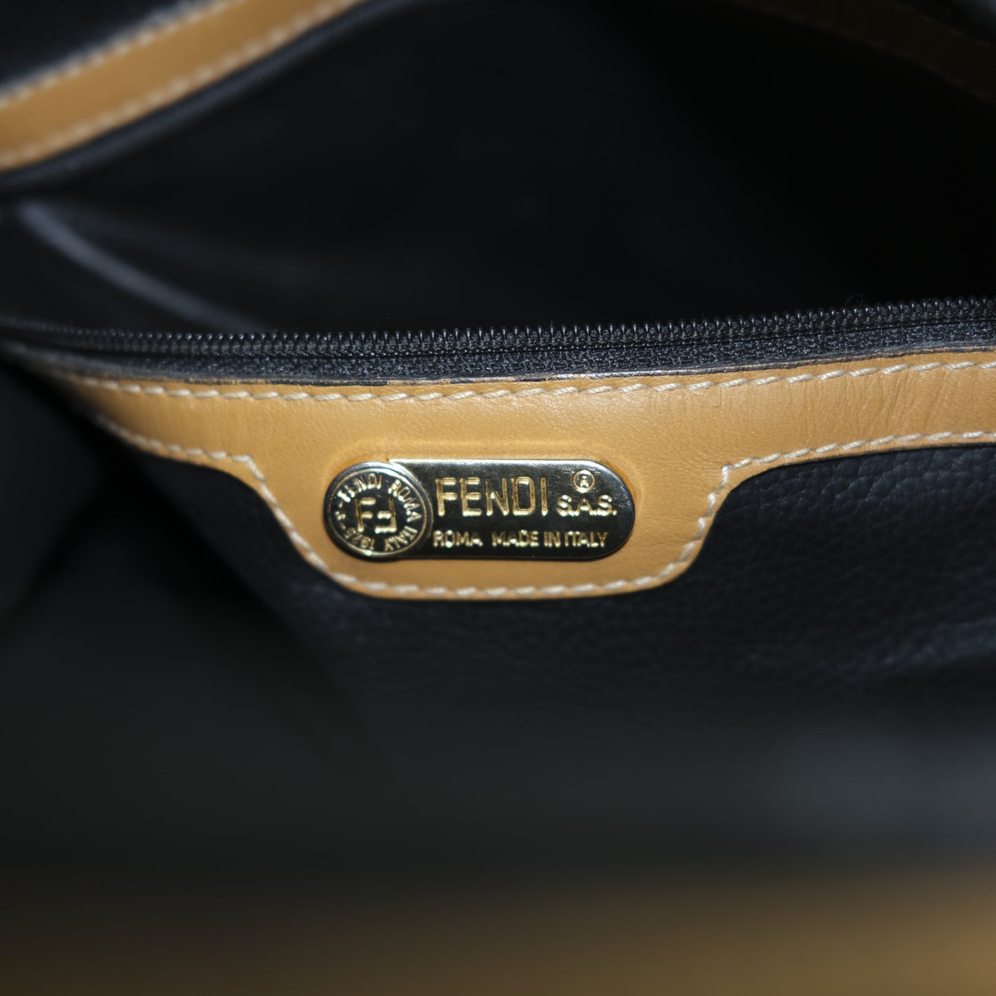 Fendi zucca vintage boston bag