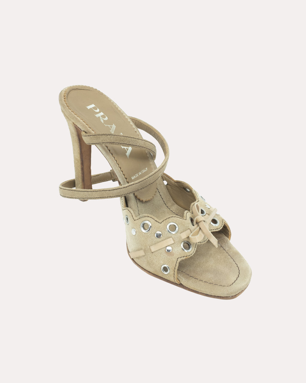 PRADA SUEDE HEELS 37.5