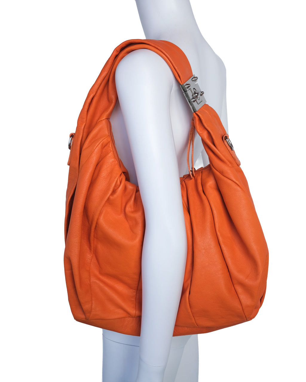 CLAUDIA FIRENZE LEATHER SHOULDER BAG