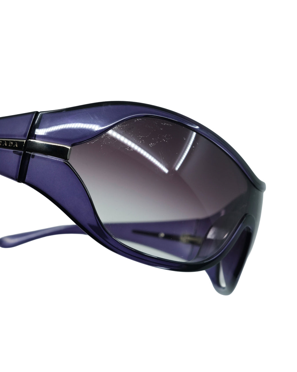 PRADA PURPLE SHIELD SUNGLASSES