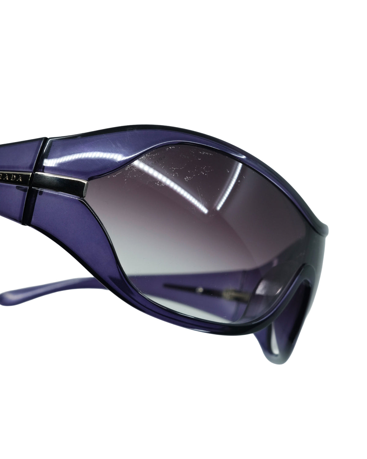 PRADA PURPLE SHIELD SUNGLASSES