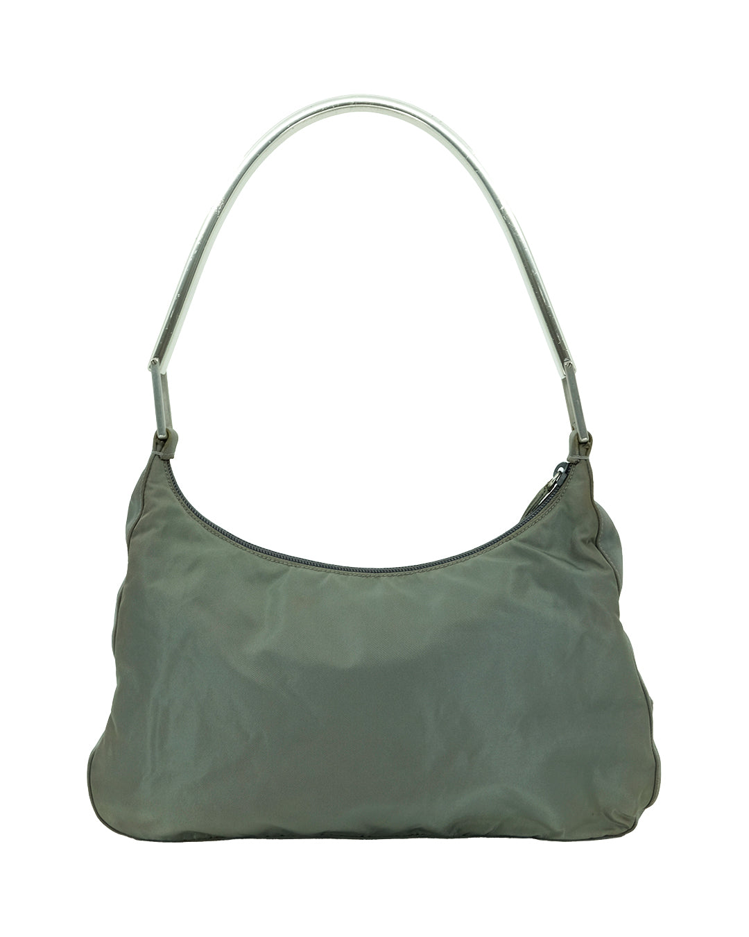 PRADA NYLON & METAL BAG (GREEN)