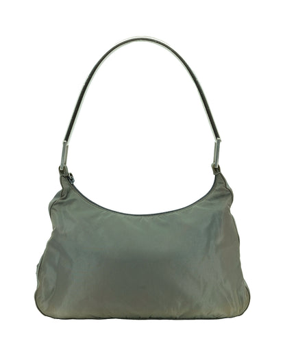 PRADA NYLON & METAL BAG (GREEN)