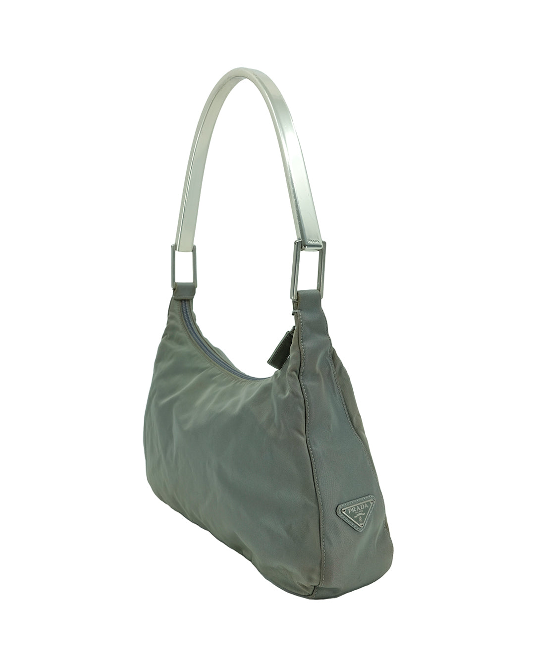 PRADA NYLON & METAL BAG (GREEN)