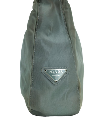 PRADA NYLON & METAL BAG (GREEN)