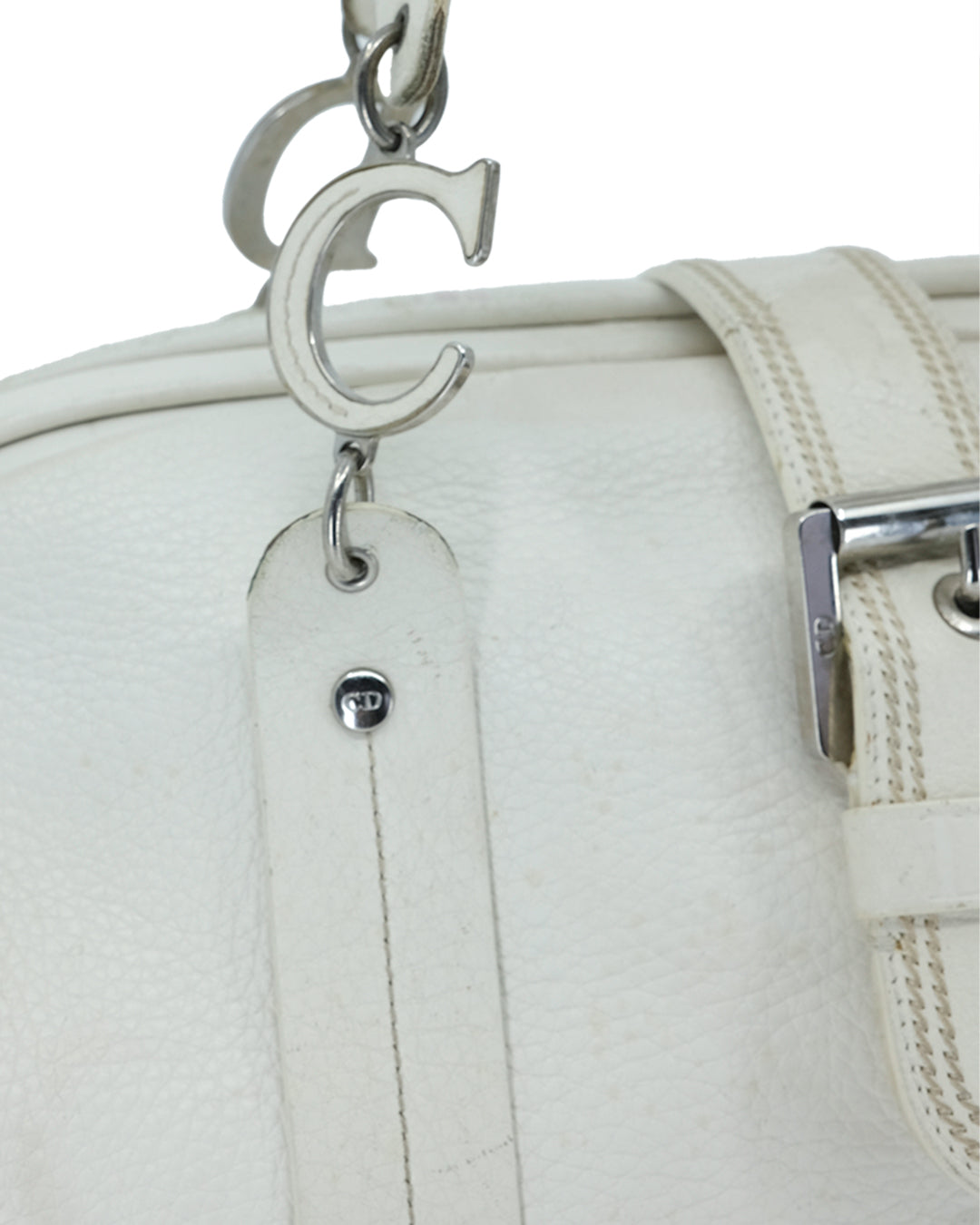 CHRISTIAN DIOR SATCHEL BAG (WHITE)