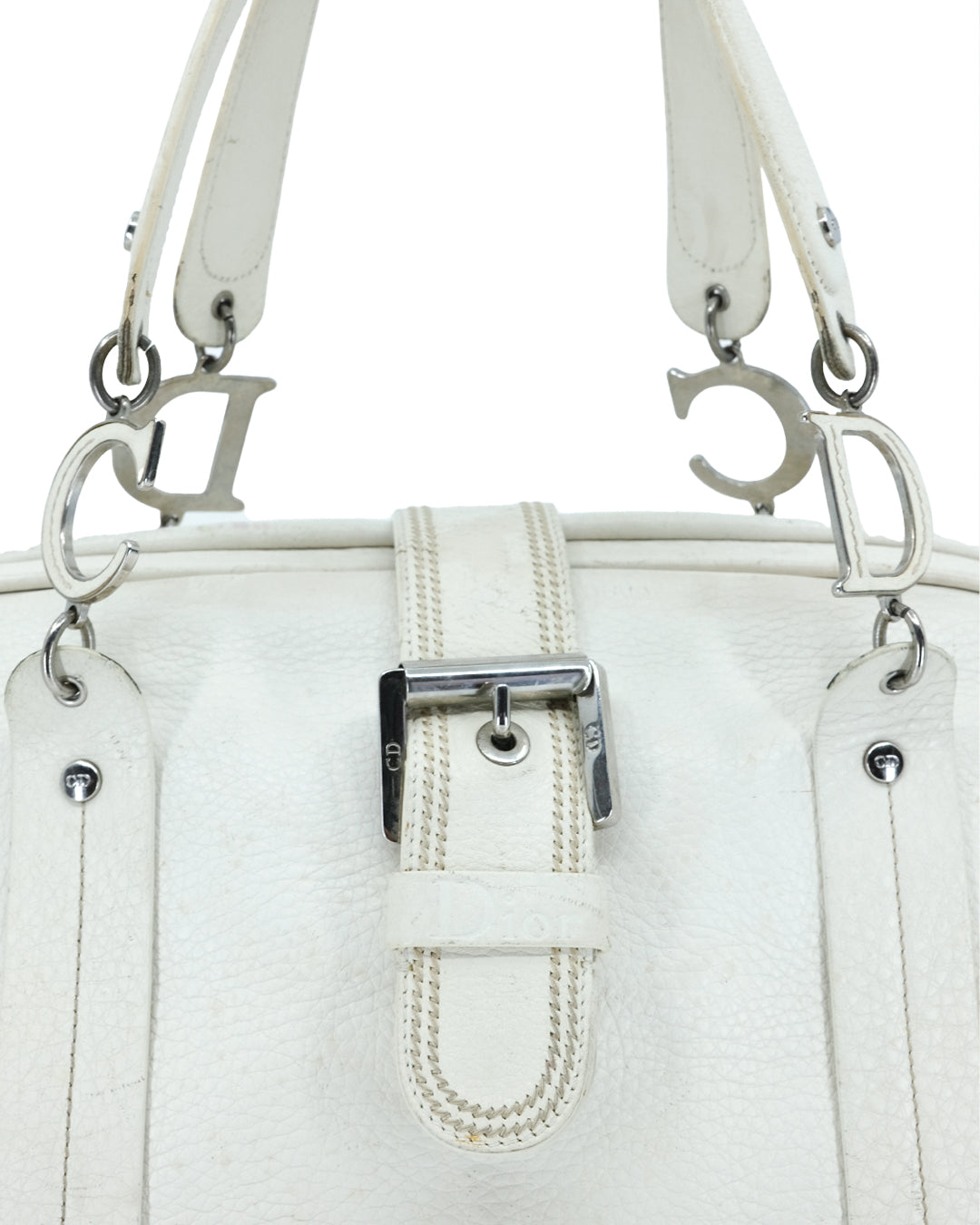 CHRISTIAN DIOR SATCHEL BAG (WHITE)