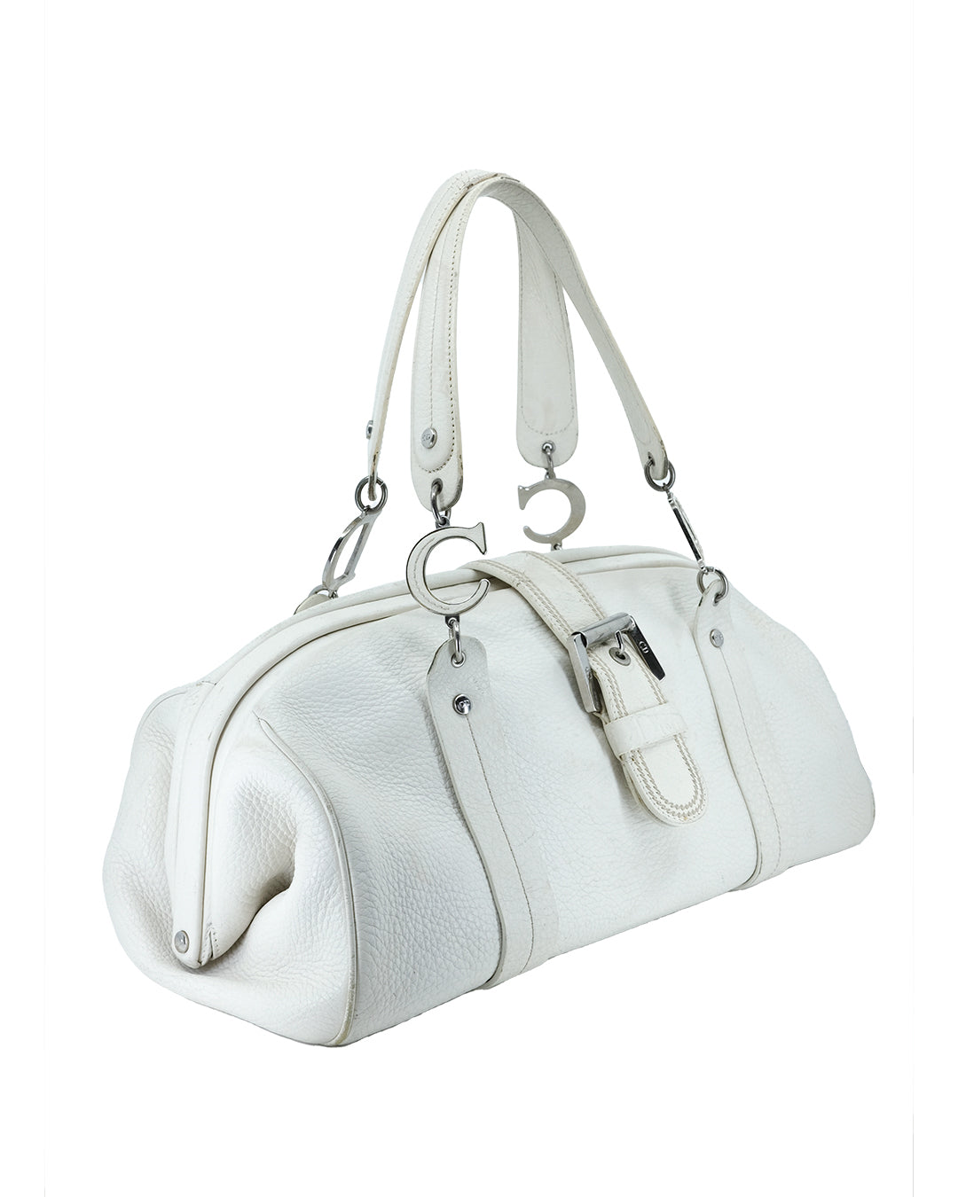 CHRISTIAN DIOR SATCHEL BAG (WHITE)