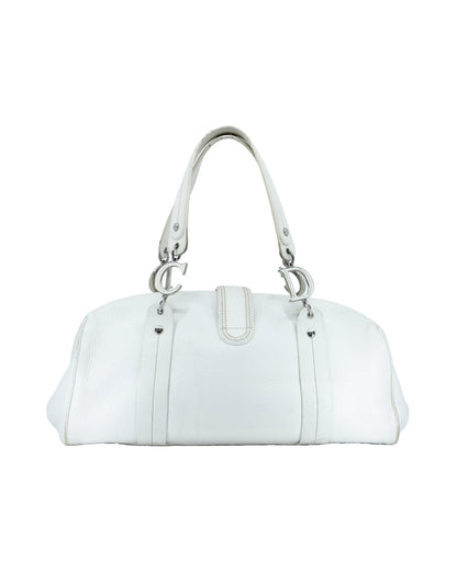 CHRISTIAN DIOR SATCHEL BAG (WHITE)