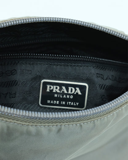 PRADA NYLON & METAL BAG (GREEN)