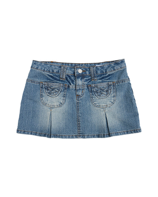 DENIM MINI SKIRT (S)