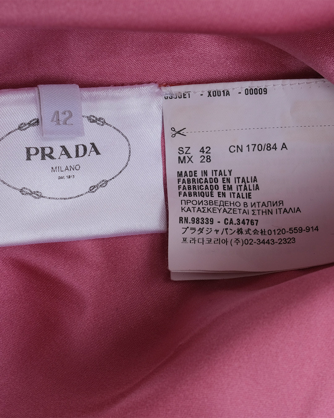 PRADA SILK SATIN TOP (M)