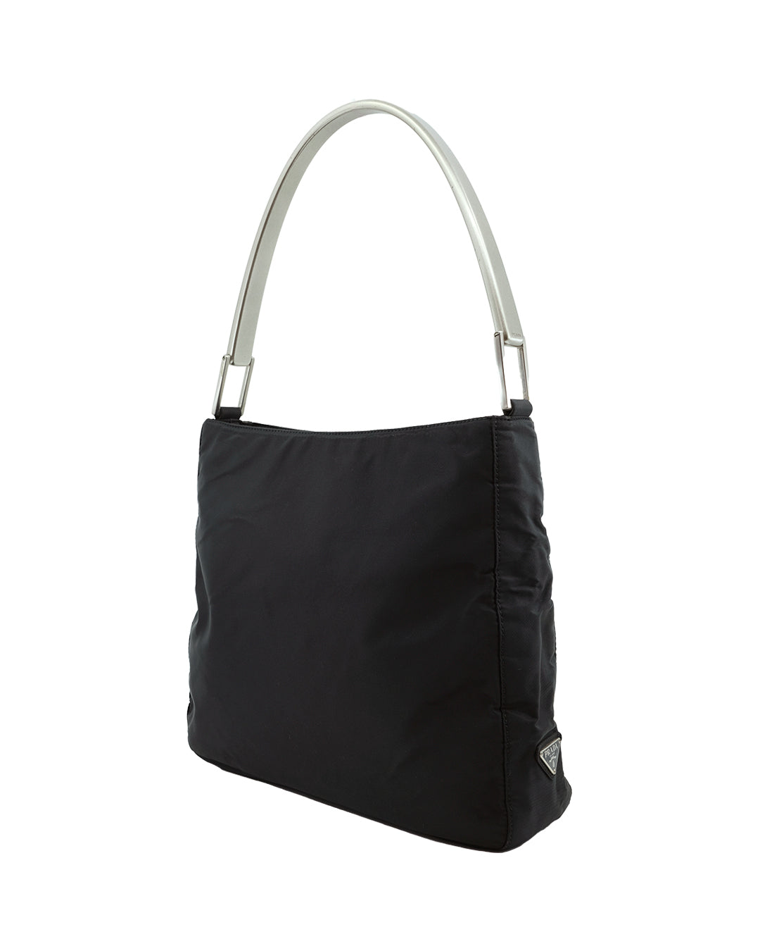 PRADA METAL HANDLE NYLON BAG