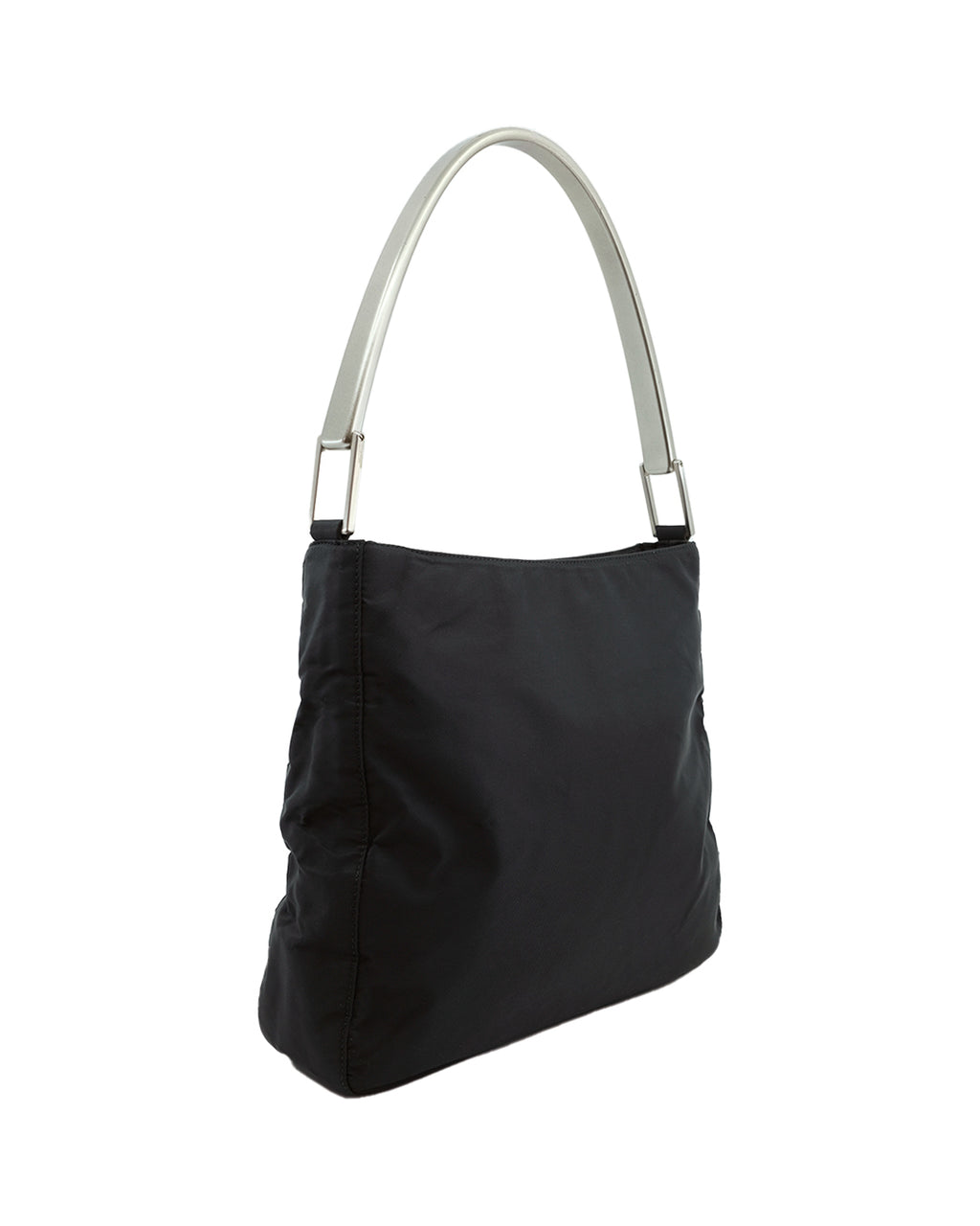 PRADA METAL HANDLE NYLON BAG