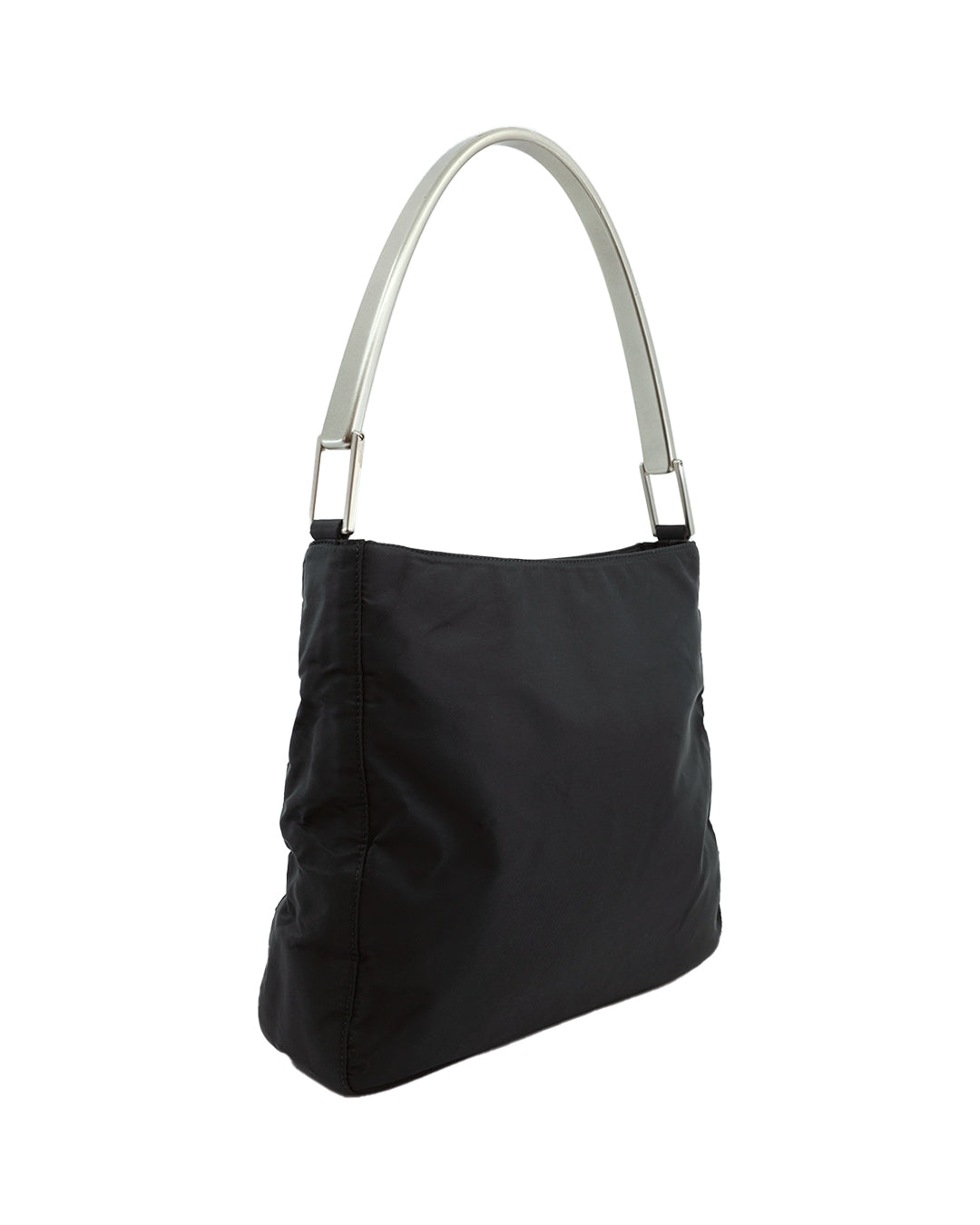 PRADA METAL HANDLE NYLON BAG