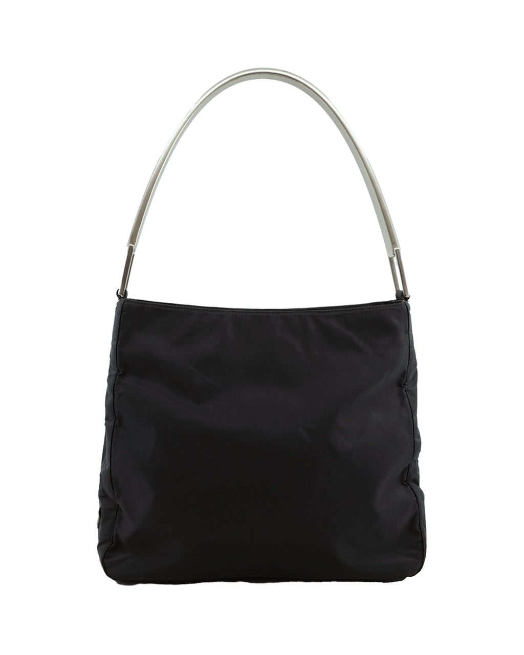 PRADA METAL HANDLE NYLON BAG