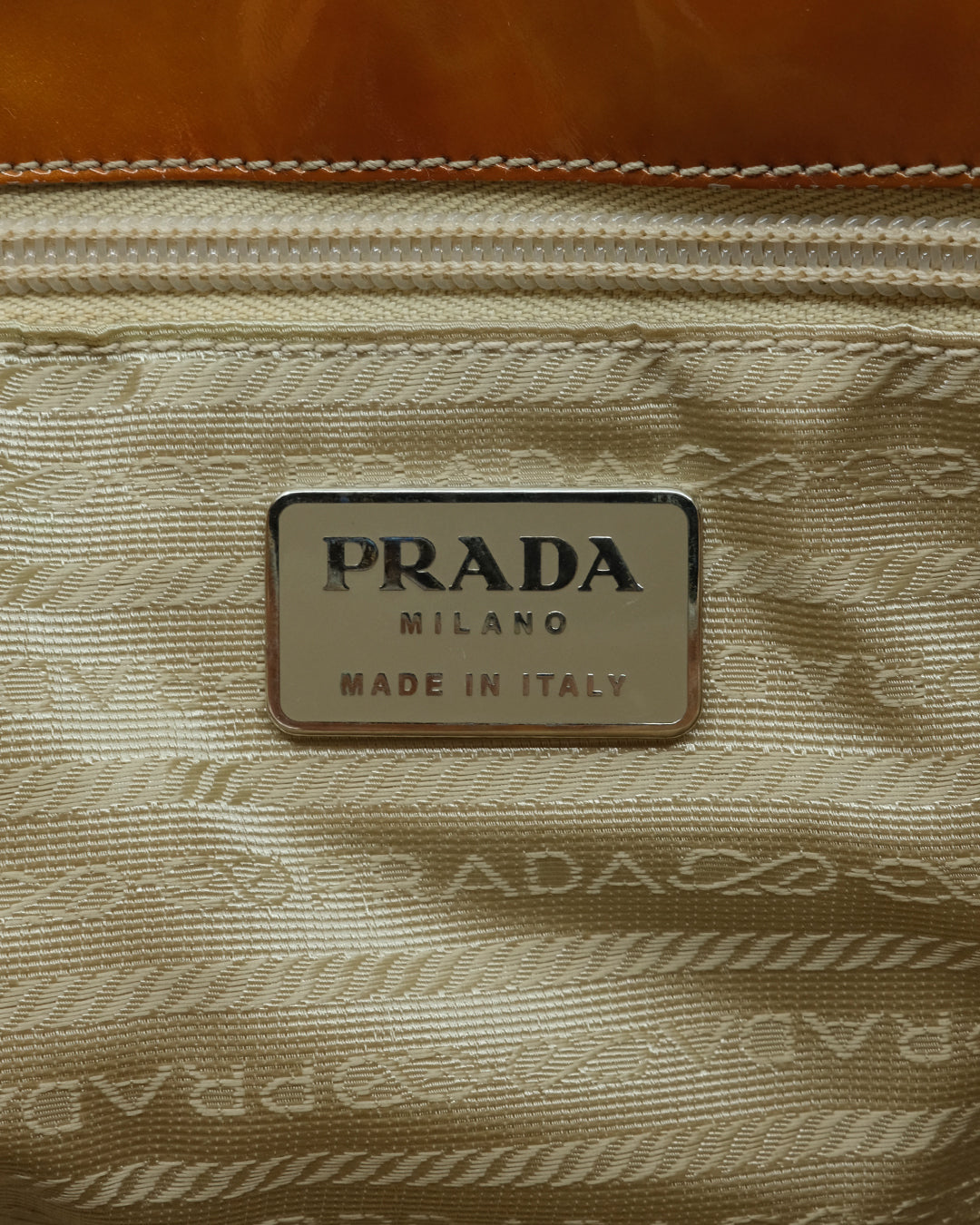 PRADA BEIGE NYLON SHOULDER BAG