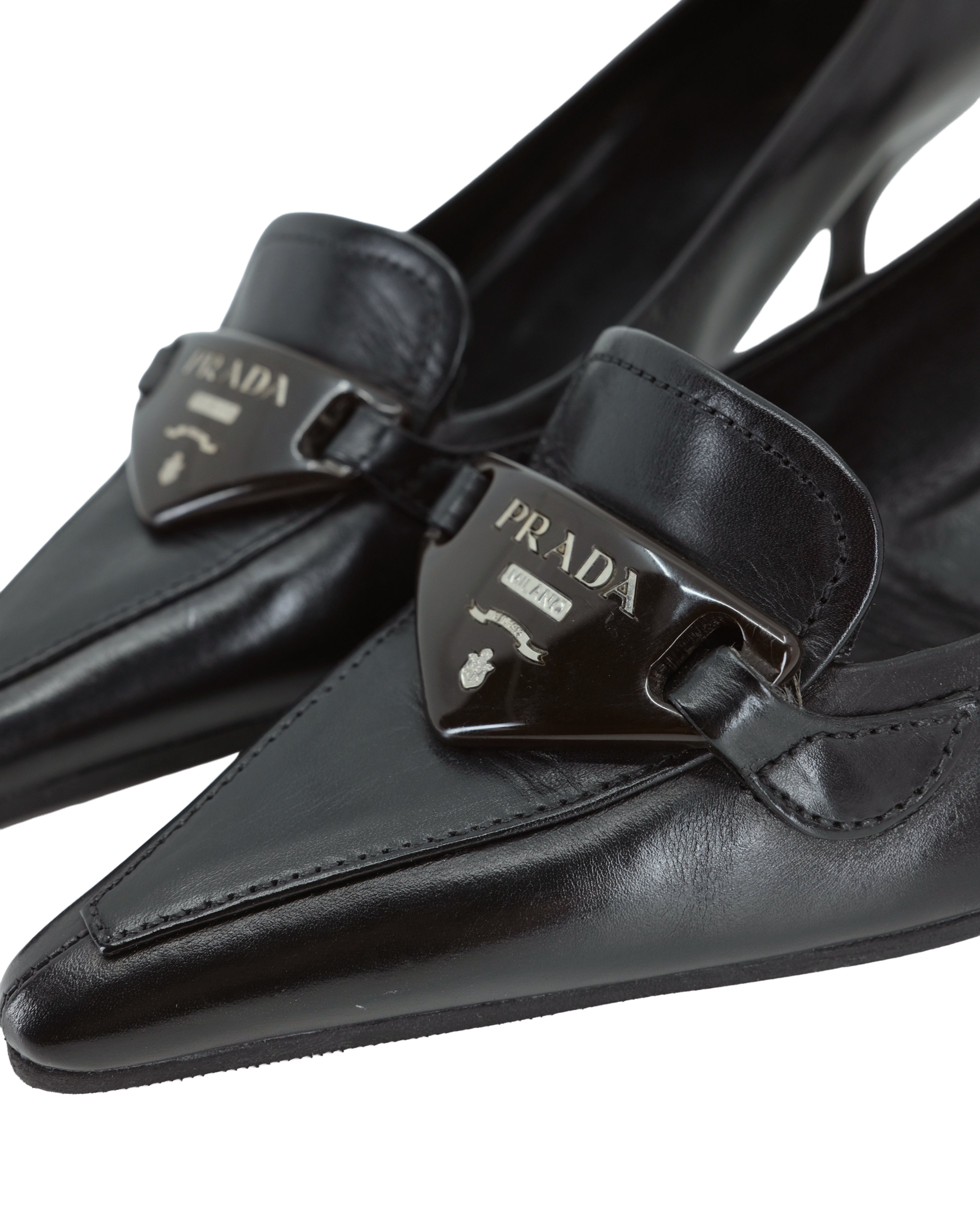 PRADA KITTEN HEELS (37)