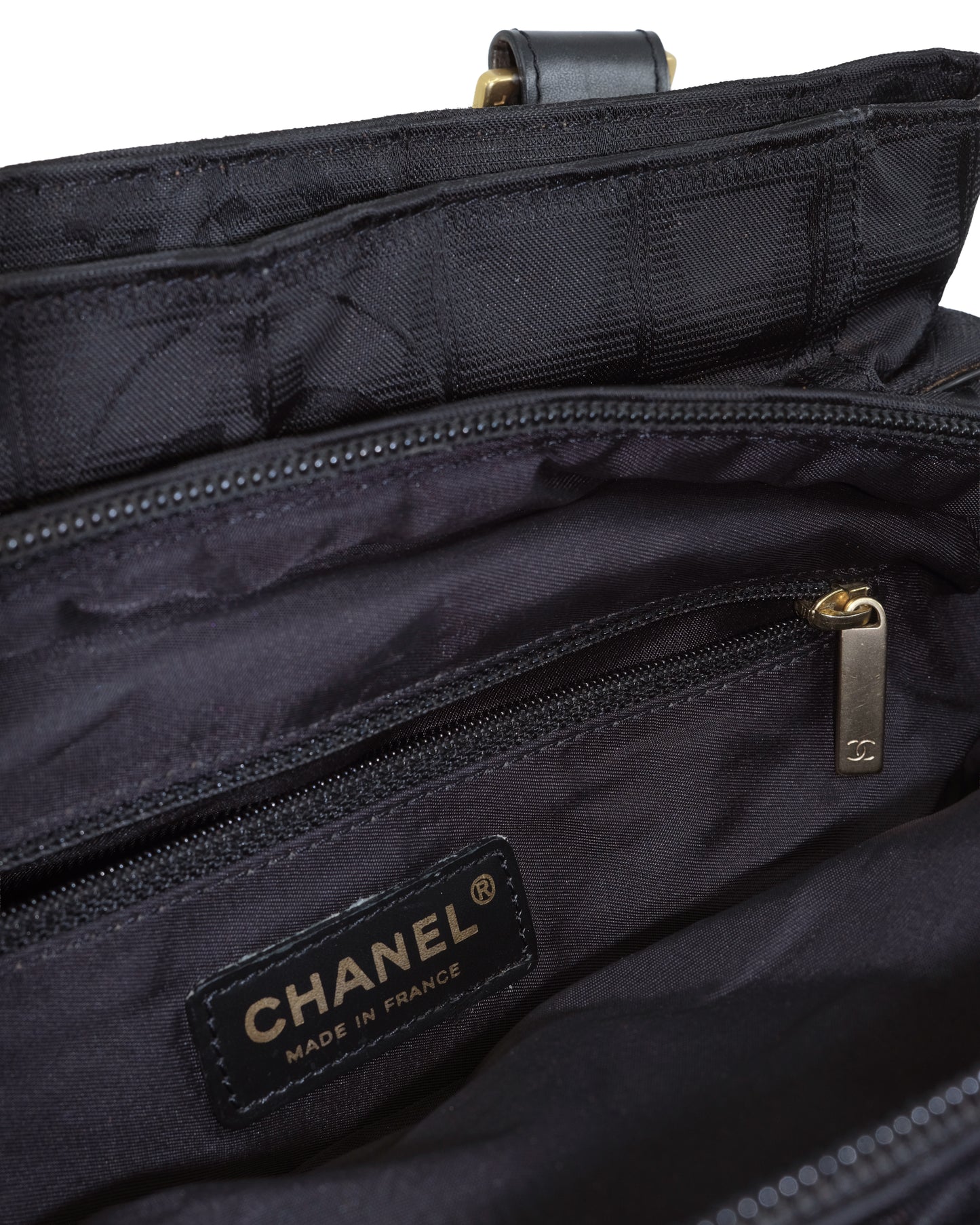 CHANEL TRAVEL LINE NYLON BAG