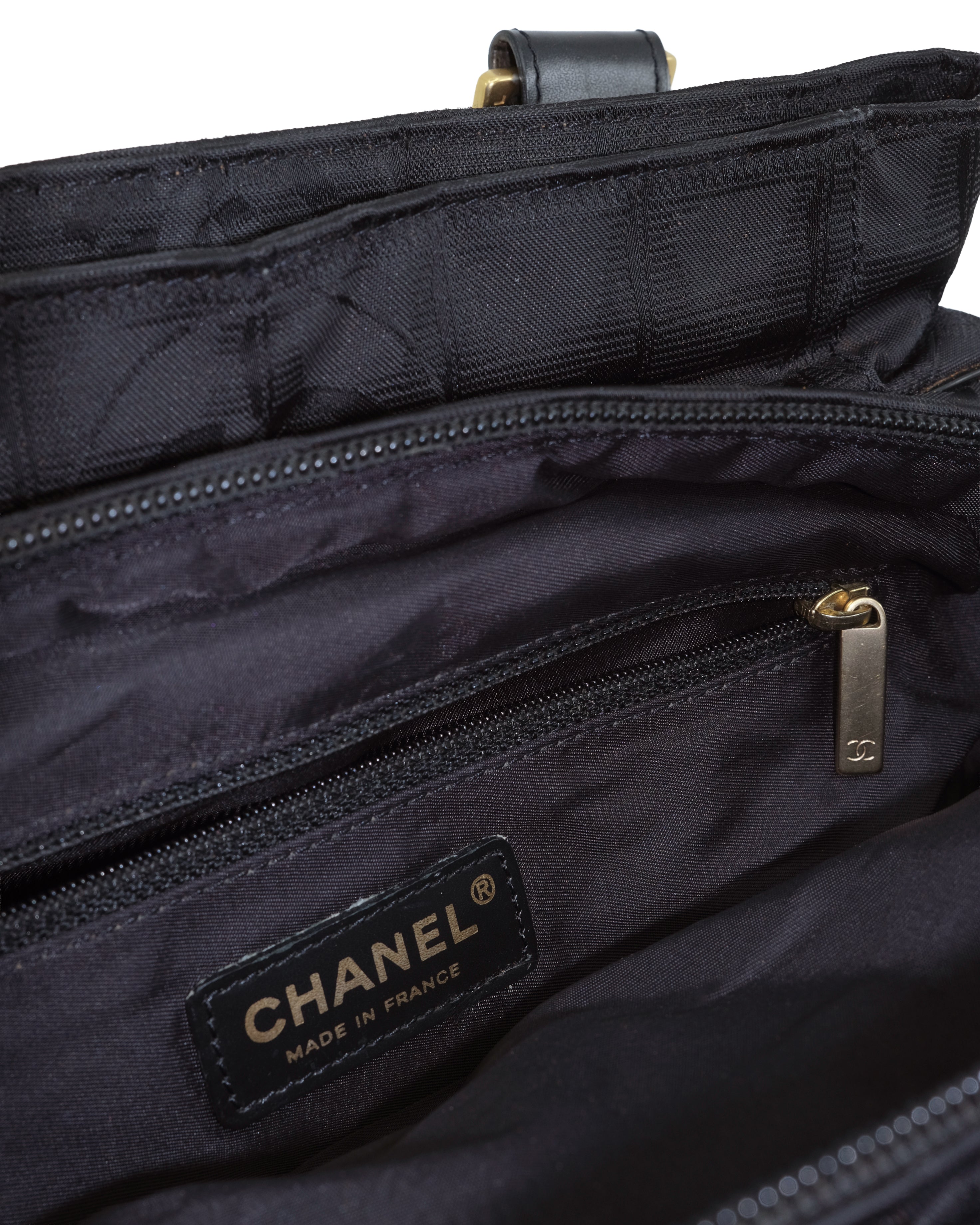 CHANEL TRAVEL LINE NYLON BAG
