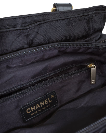 CHANEL TRAVEL LINE NYLON BAG