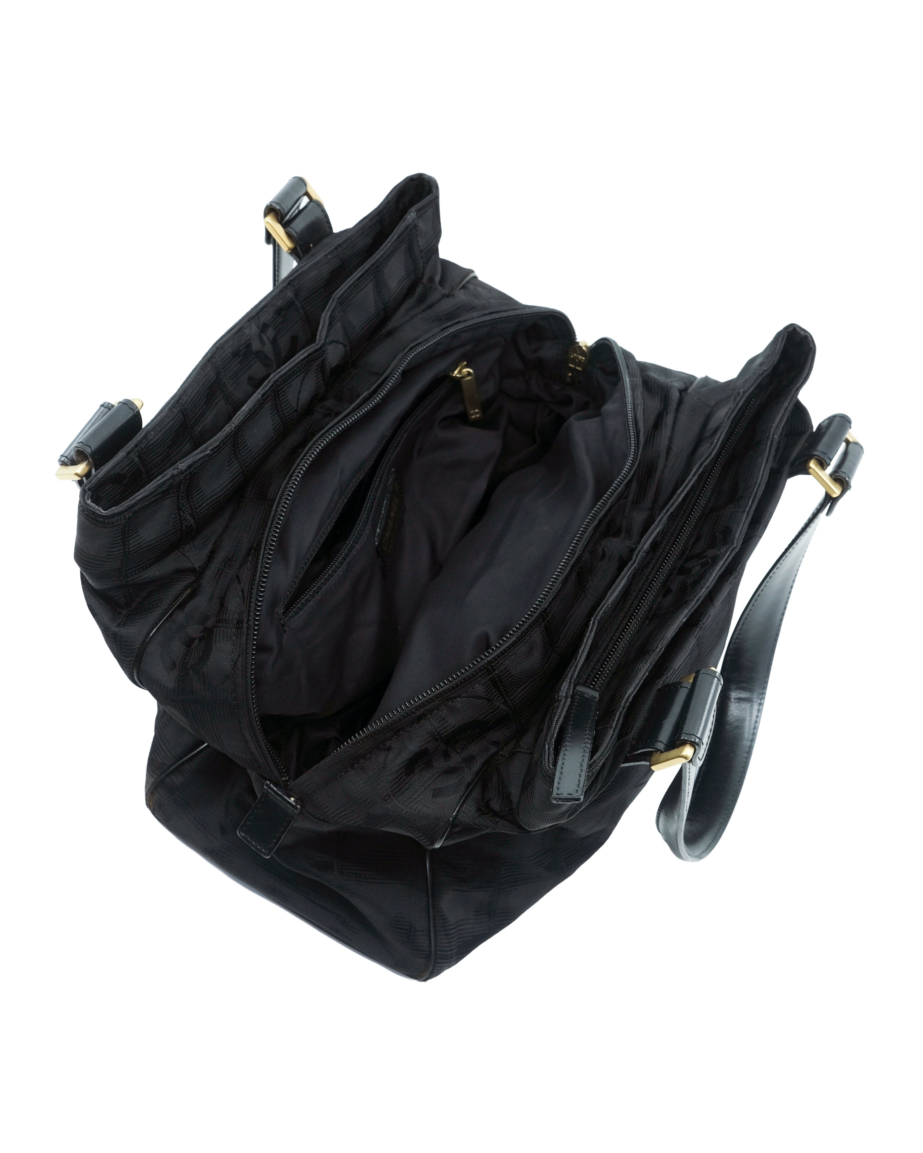 CHANEL TRAVEL LINE NYLON BAG