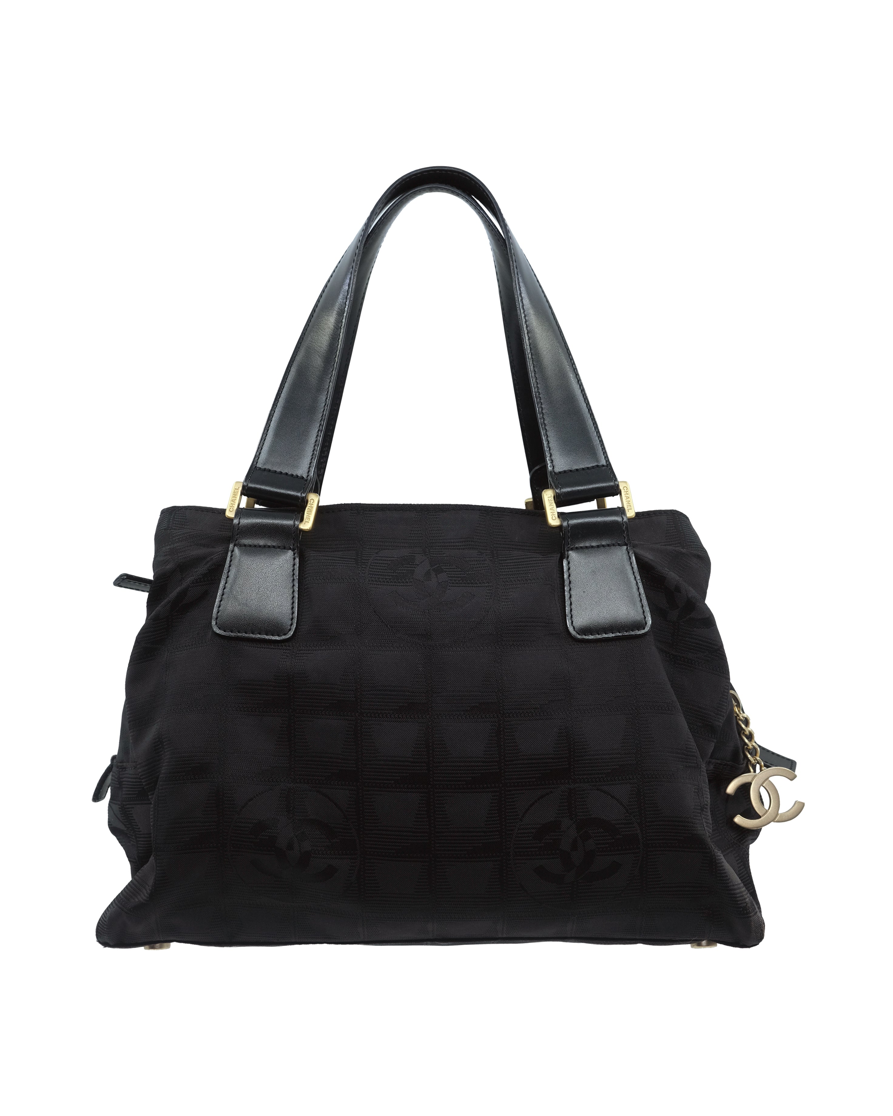 CHANEL TRAVEL LINE NYLON BAG