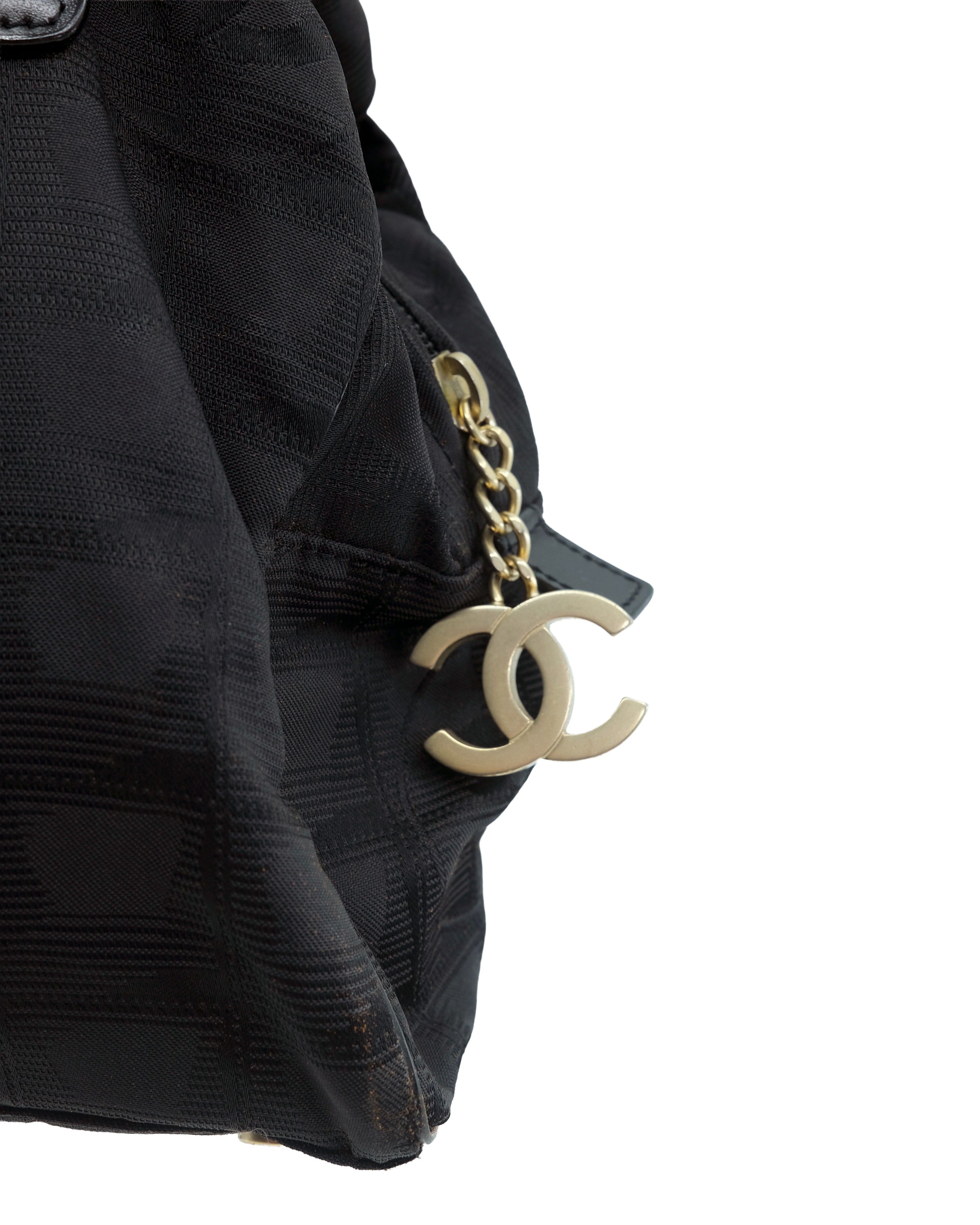 CHANEL TRAVEL LINE NYLON BAG