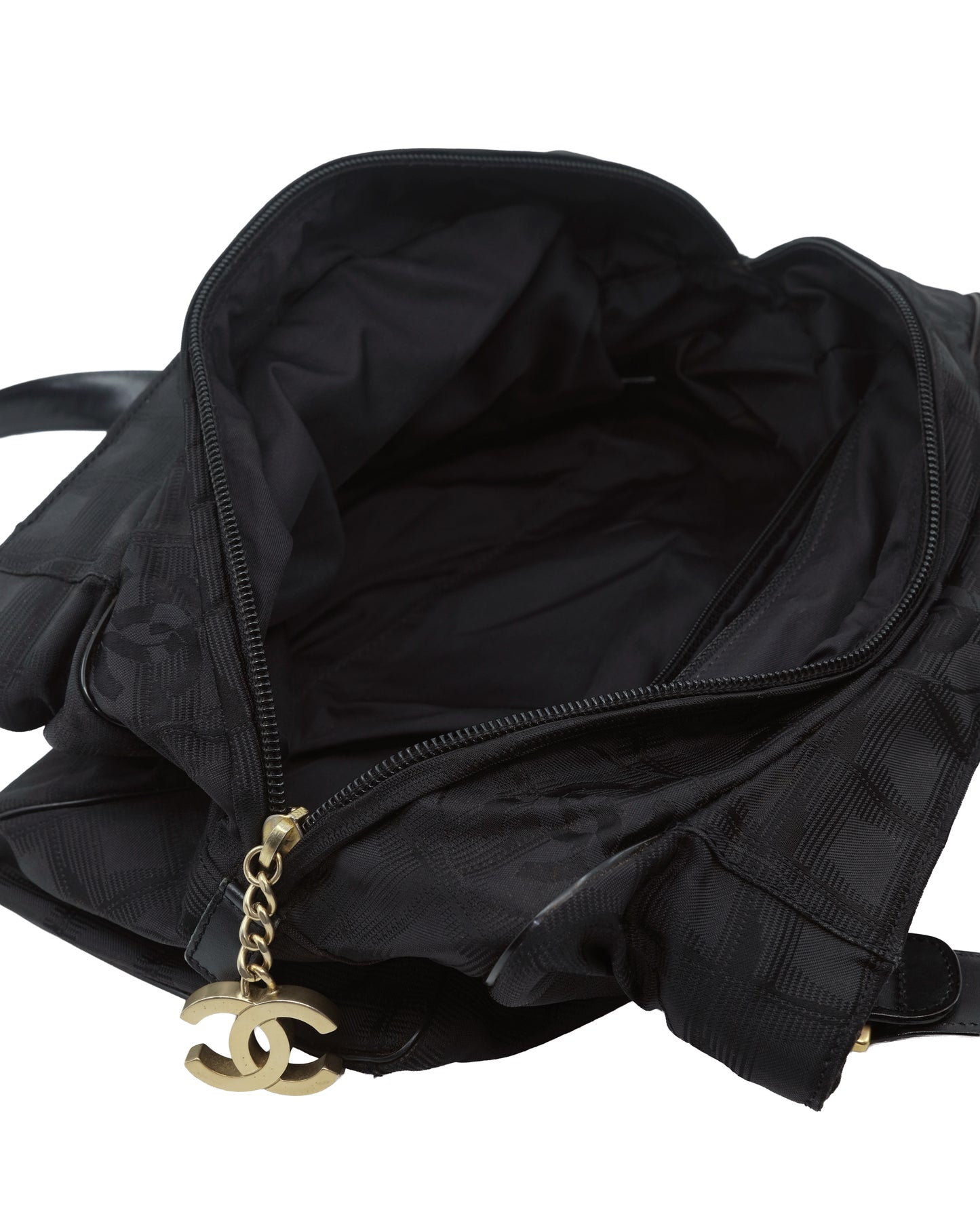 CHANEL TRAVEL LINE NYLON BAG
