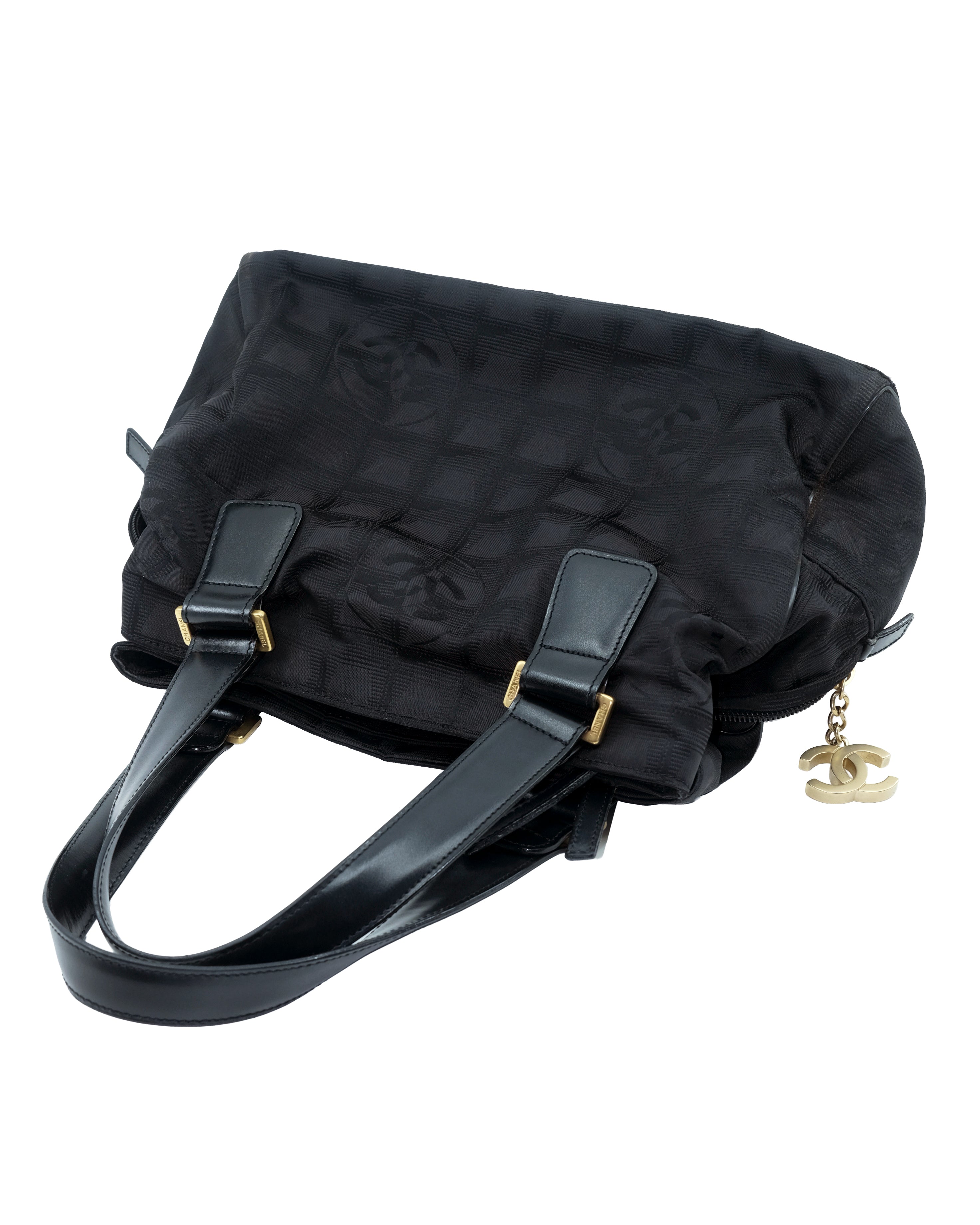 CHANEL TRAVEL LINE NYLON BAG