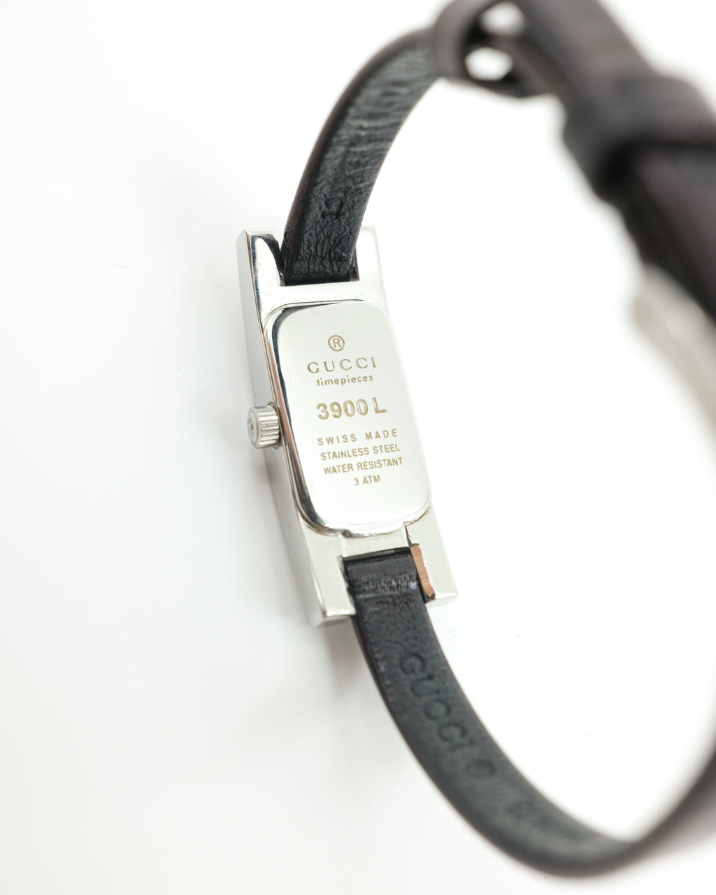 GUCCI LEATHER WATCH 3900L