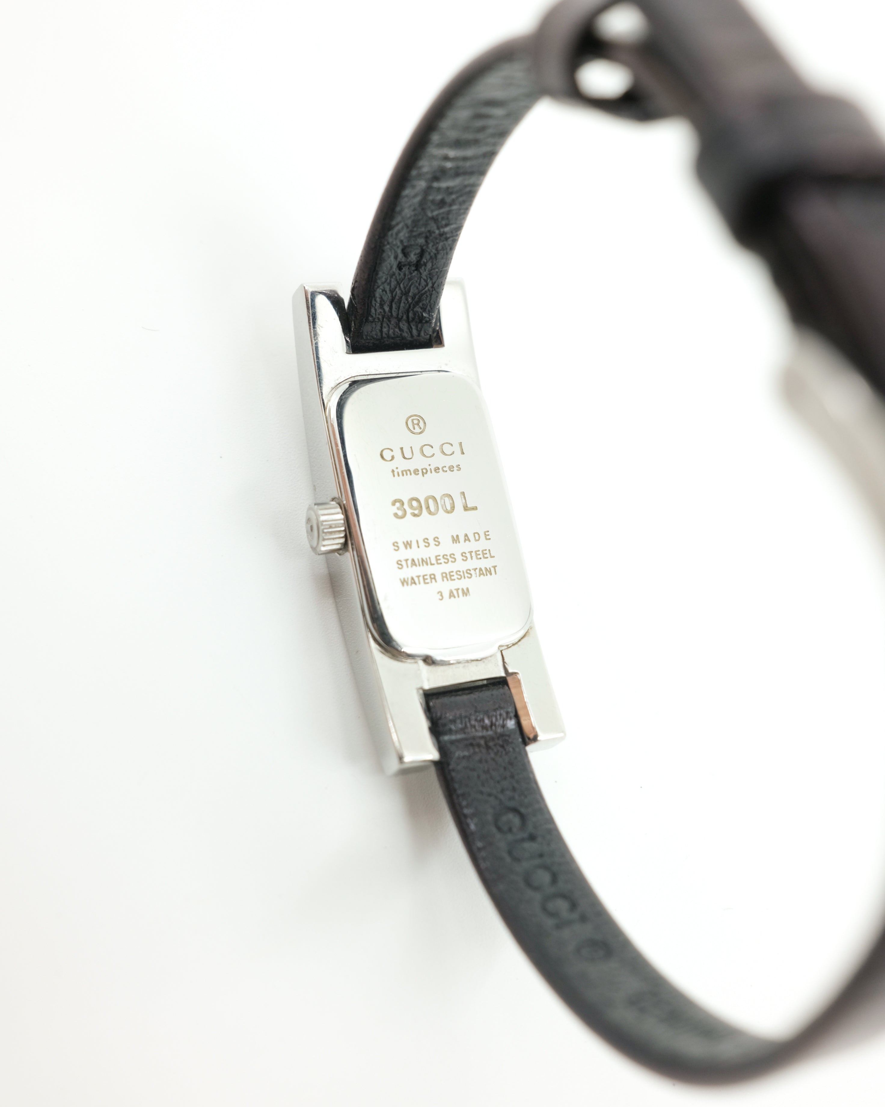 GUCCI LEATHER WATCH 3900L