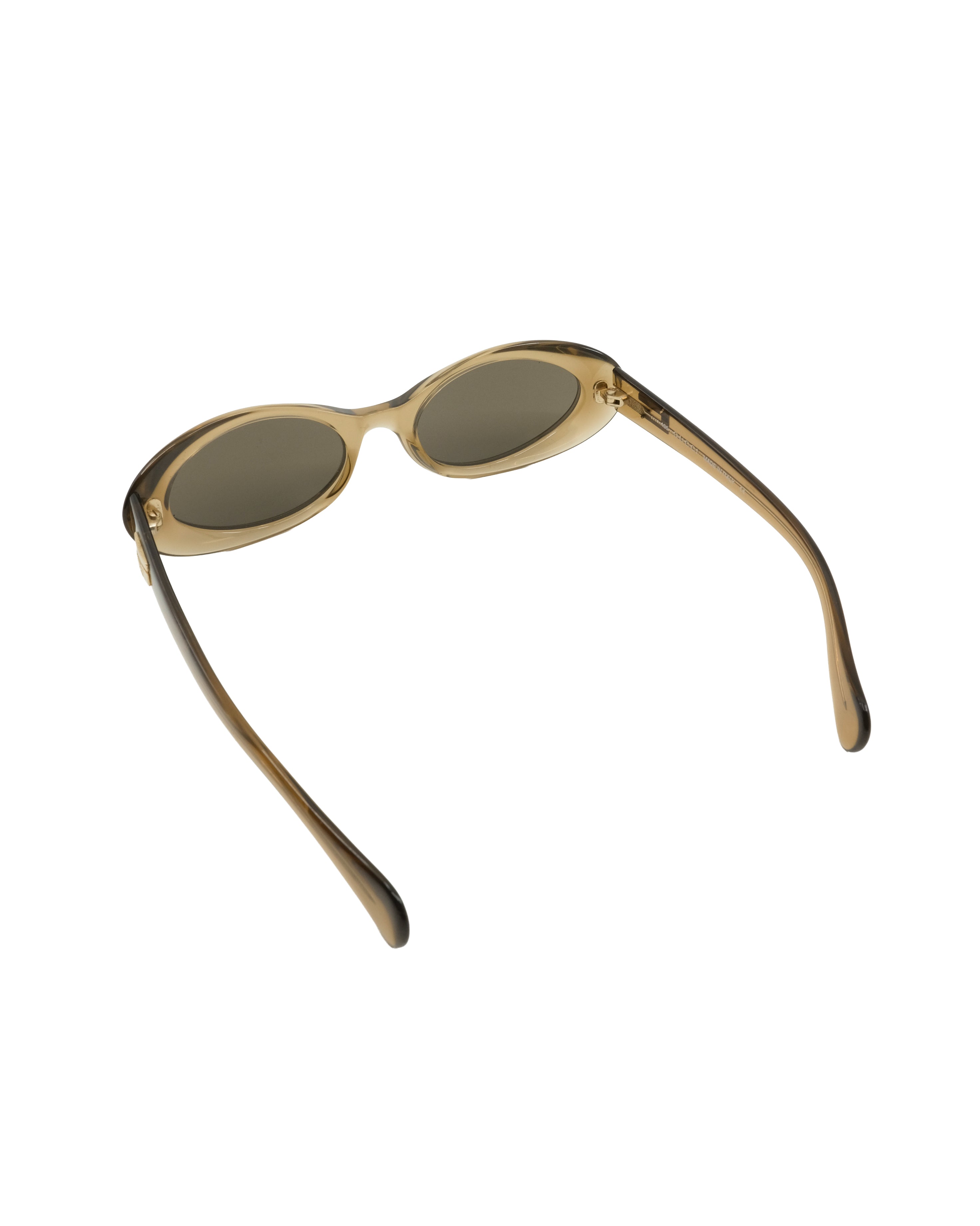 90'S GUCCI OVAL SUNGLASSES BROWN