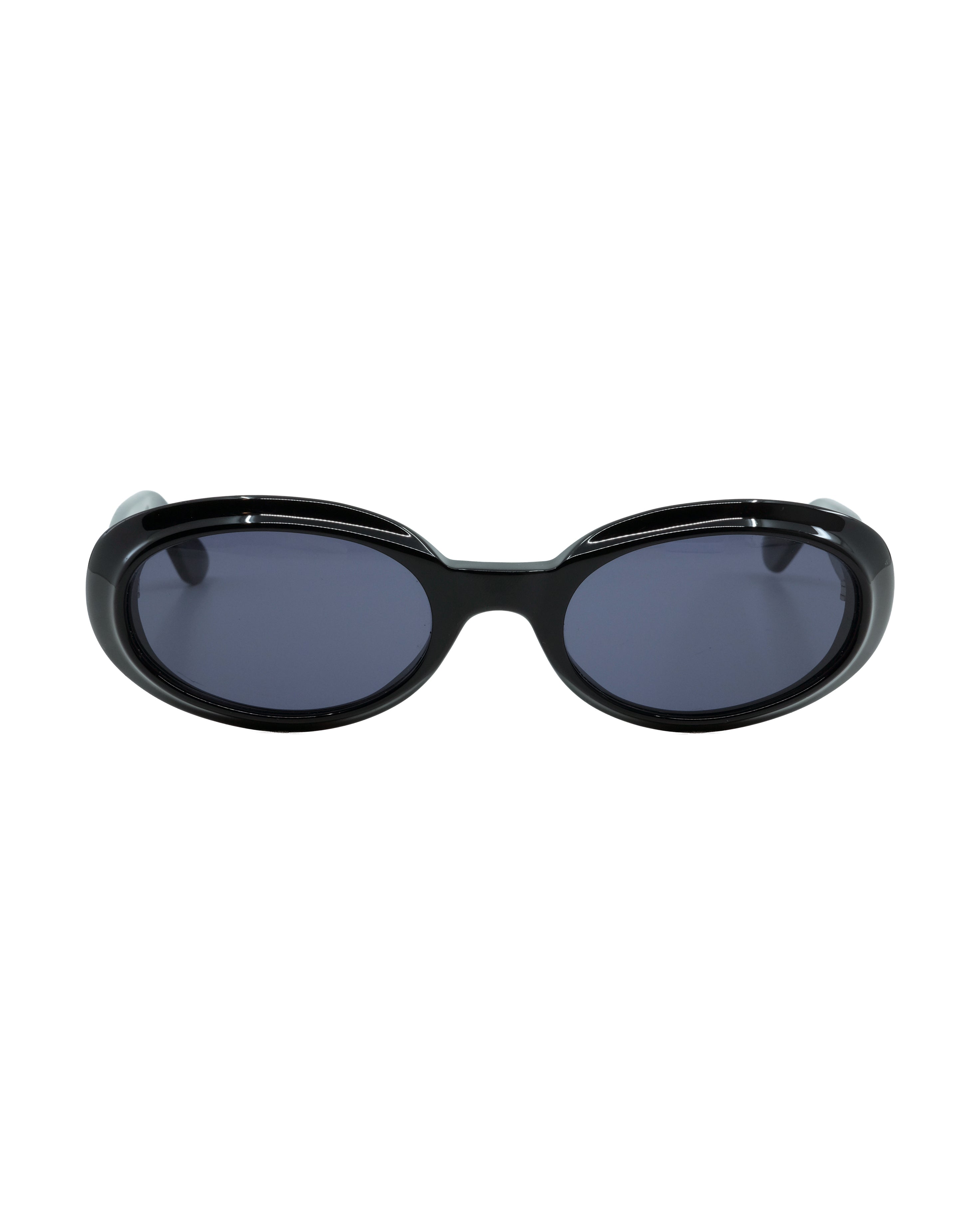 90'S GUCCI OVAL SUNGLASSES BLACK