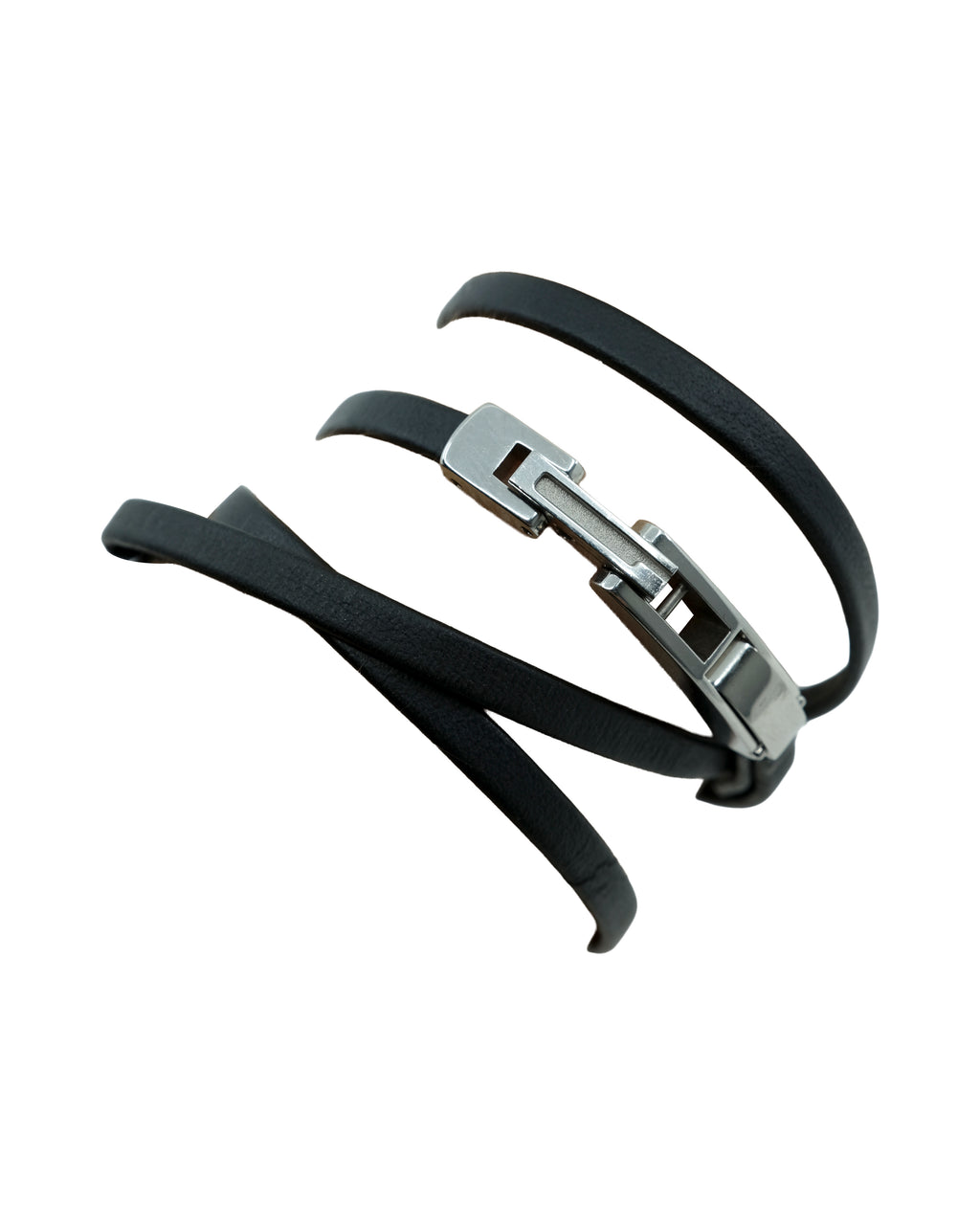 GUCCI 6100L LEATHER BRACELET WATCH