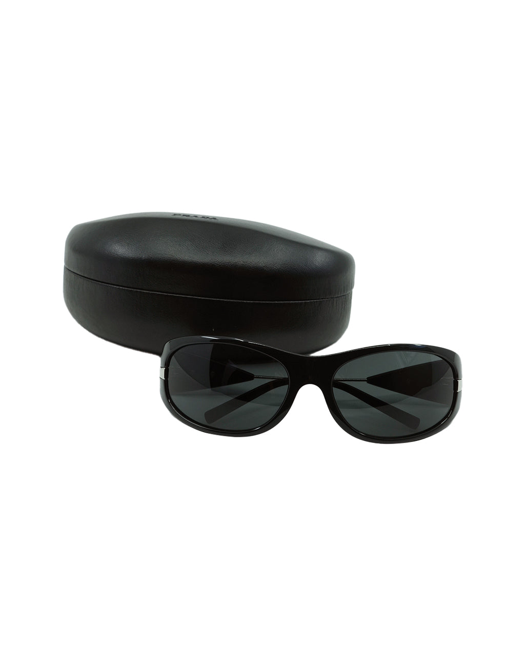 PRADA BLACK SHIELD SUNGLASSES