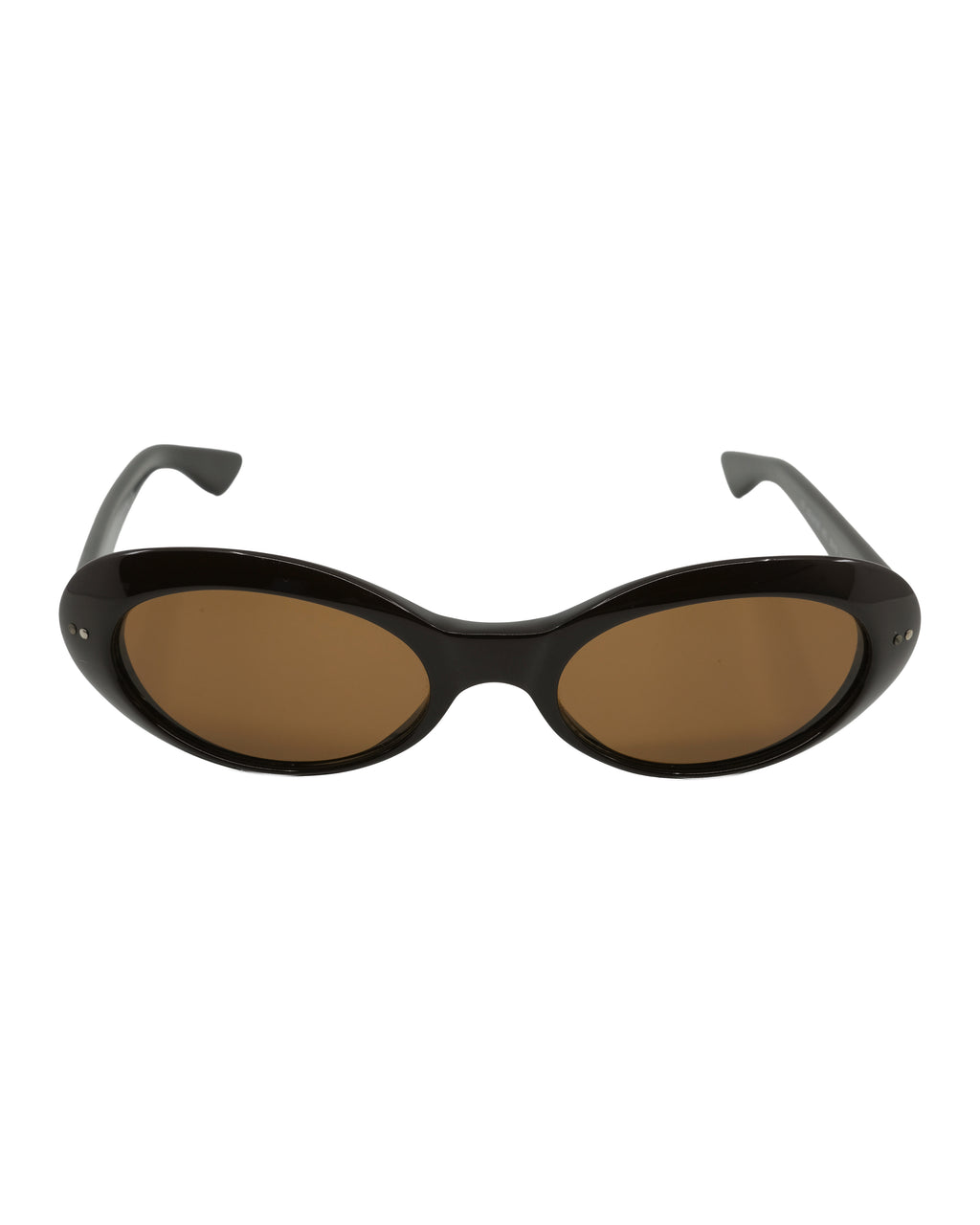 GUCCI OVAL SUNGLASSES BROWN
