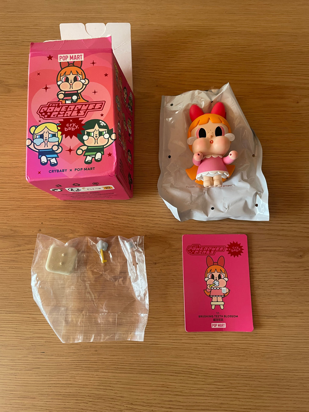 POPMART CRYBABY POWERPUFF GIRLS BLOSSOM
