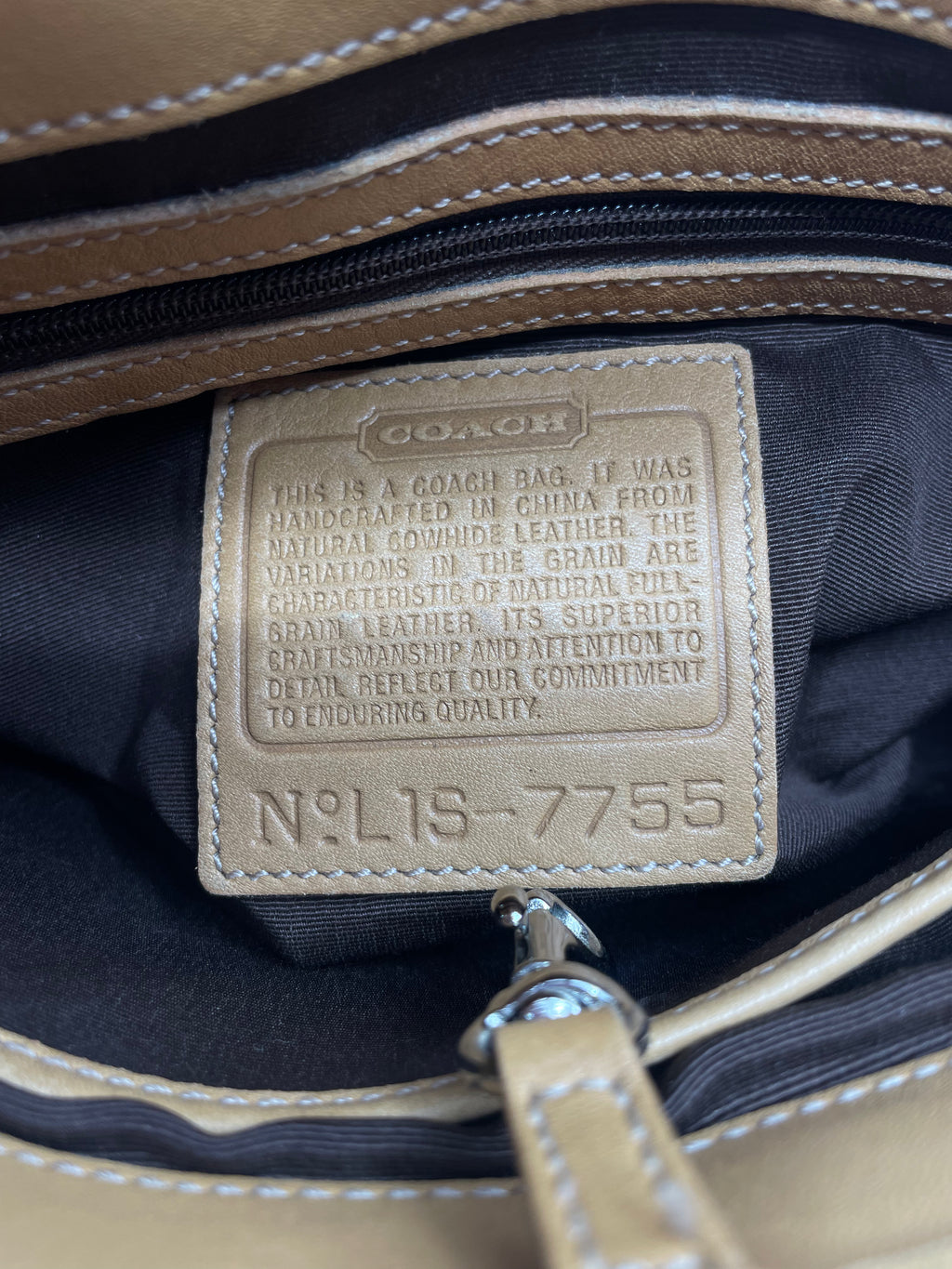 2001 COACH HAMPTONS HANDBAG