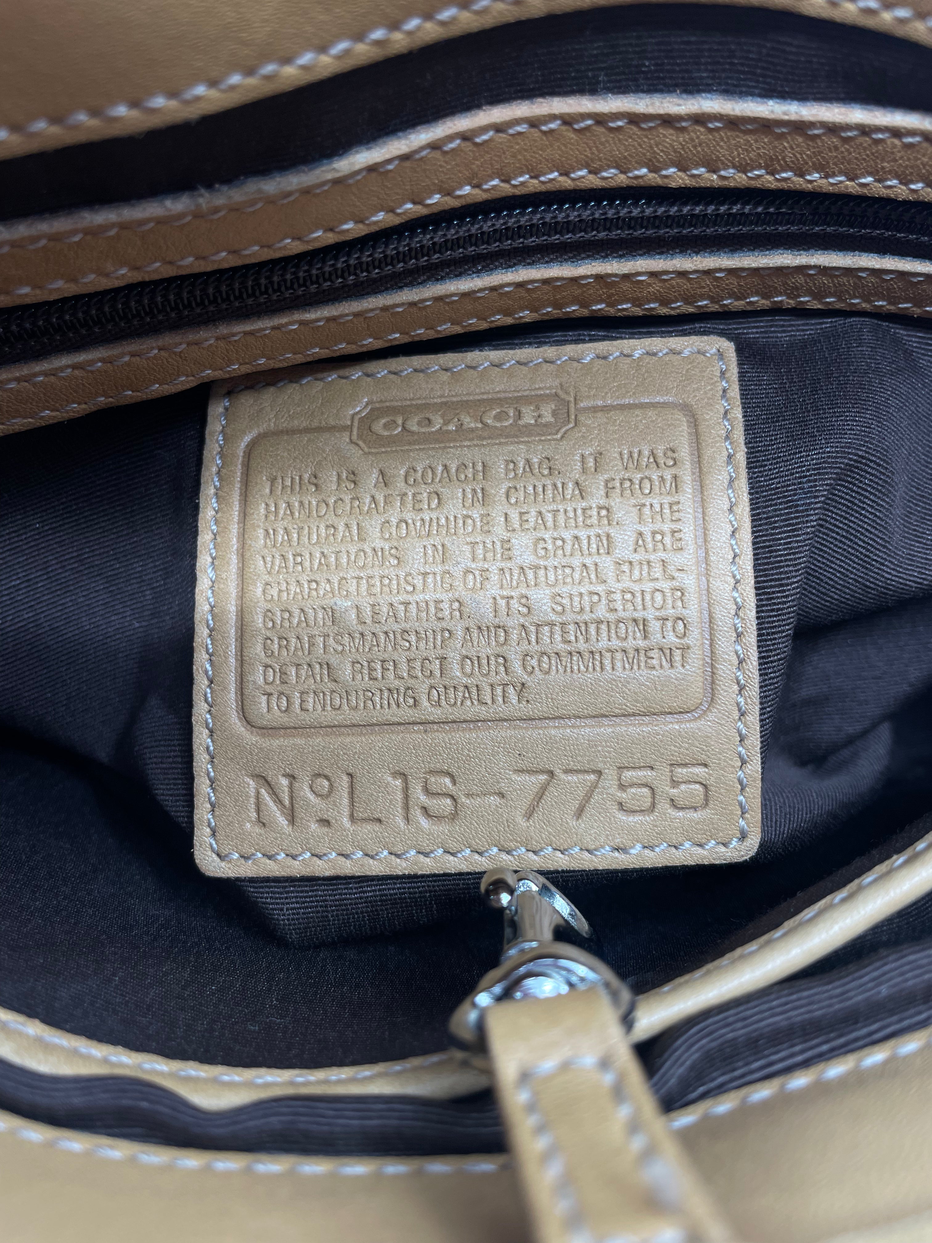 2001 COACH HAMPTONS HANDBAG