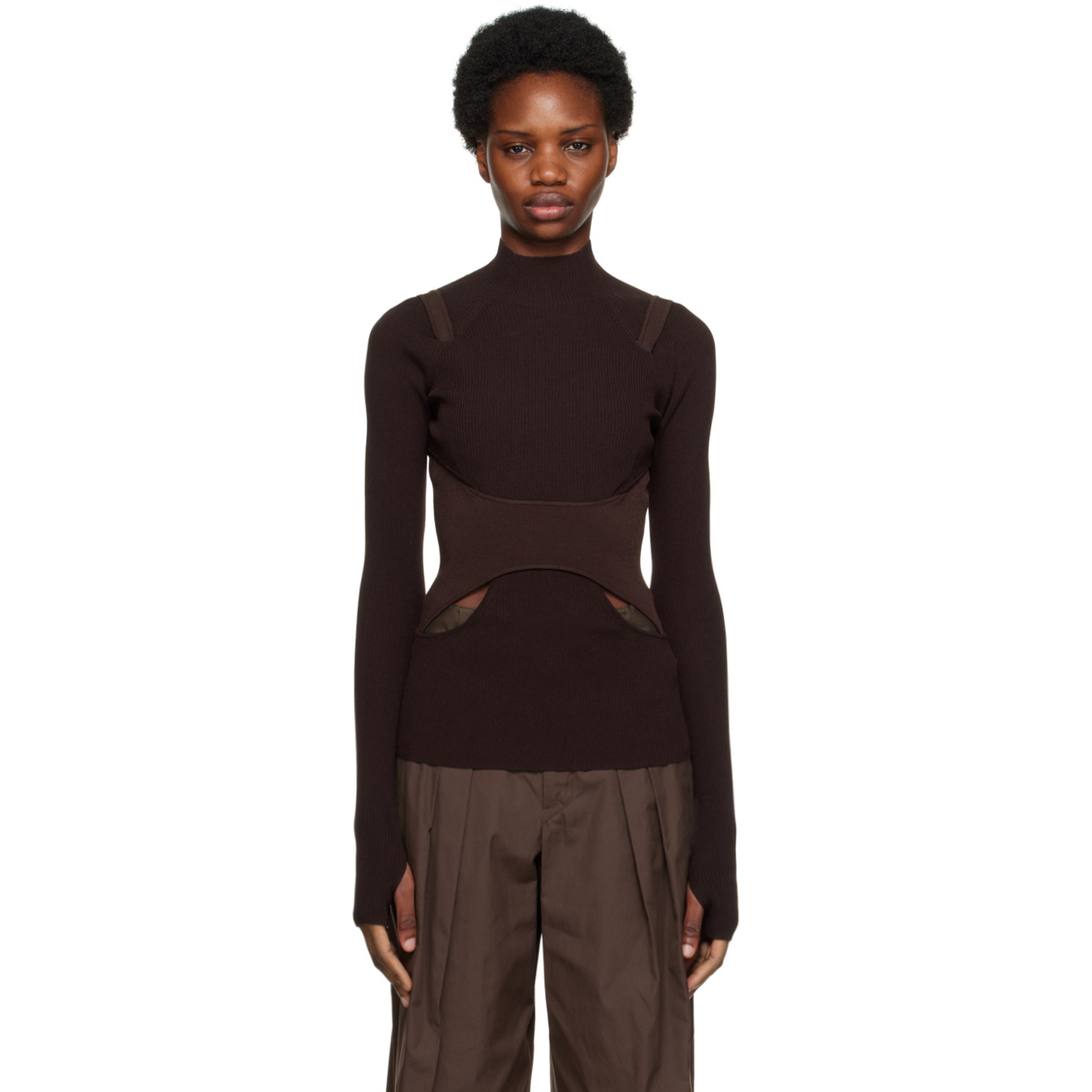 DION LEE INTERLINK SKIVVY (WHITE) S