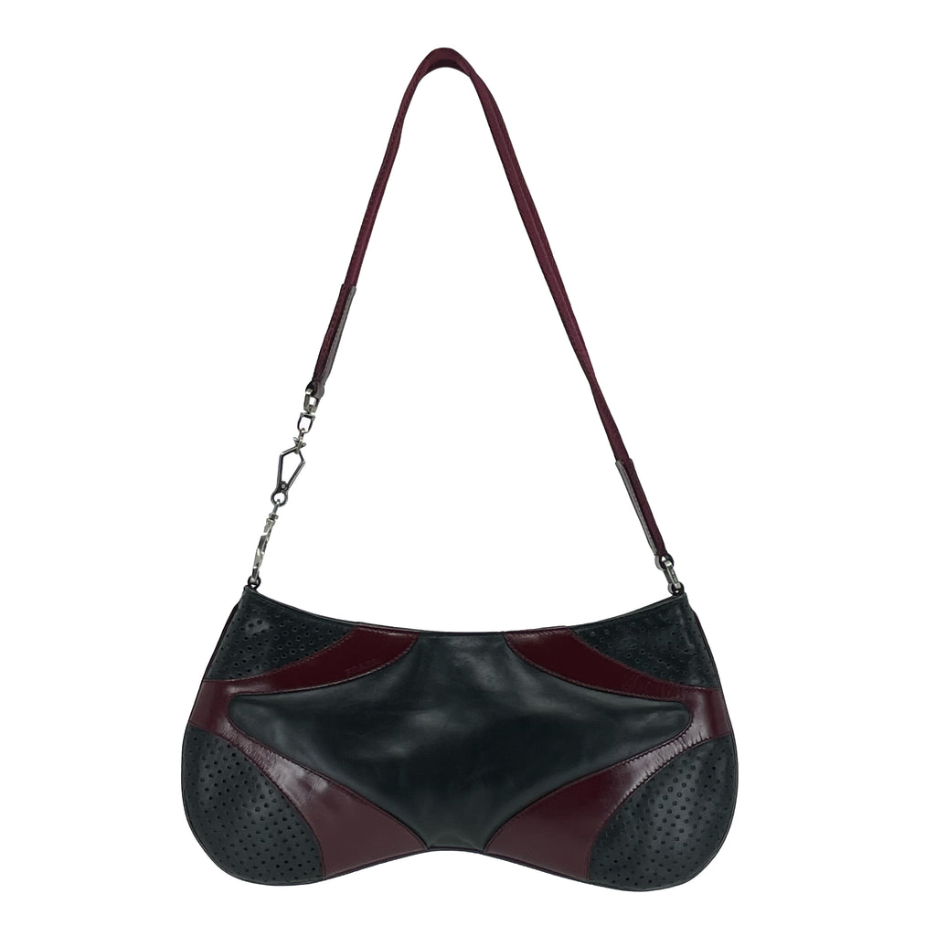 90's Prada leather shoulder bag