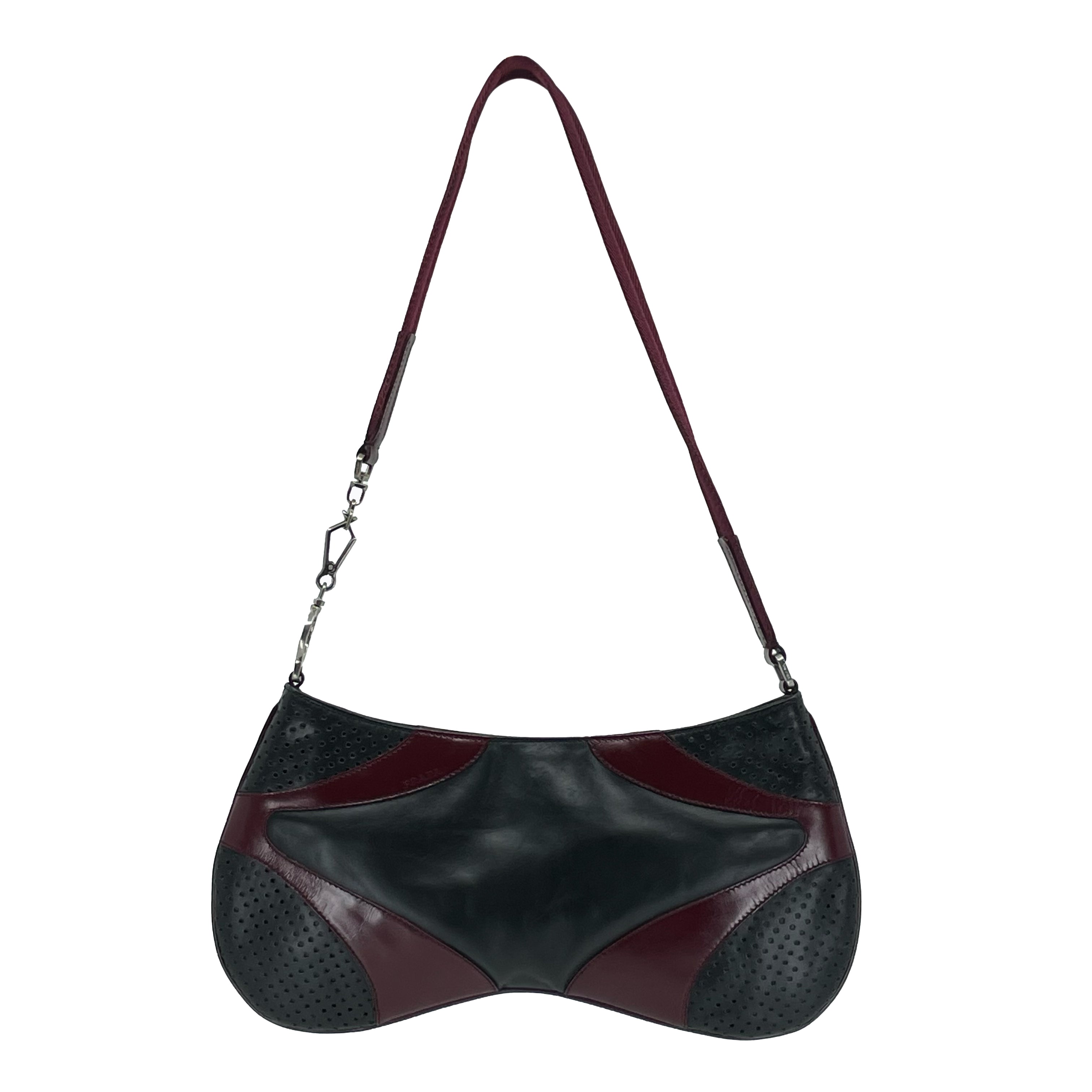 90's Prada leather shoulder bag