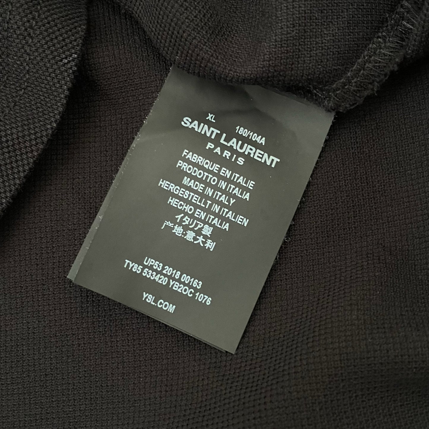 Saint Laurent - Cotton-Piqué Polo Shirt (M/L)