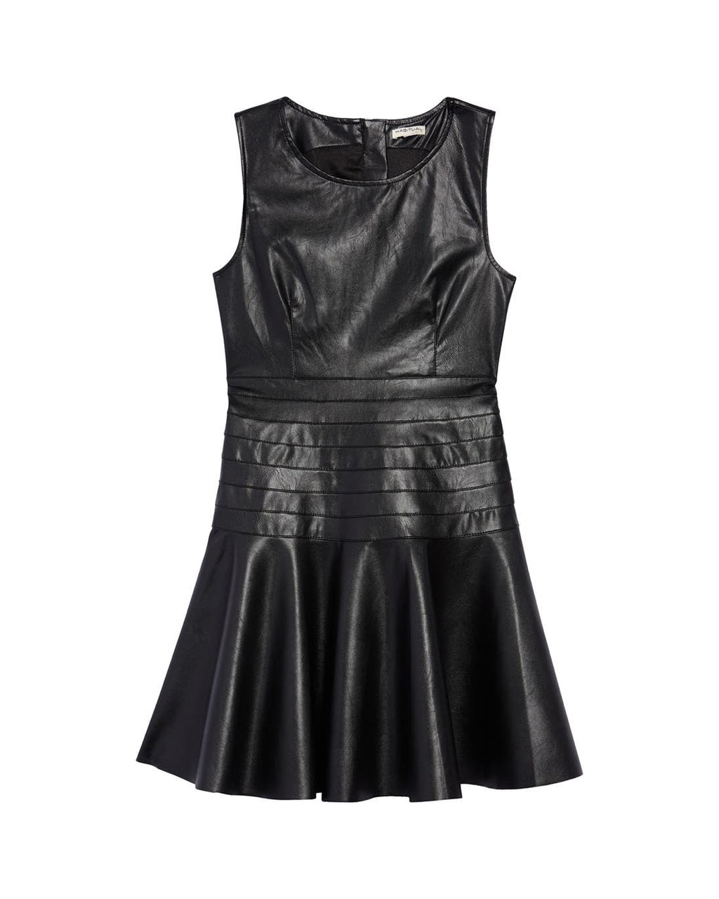 FAUX LEATHER DRESS (S)